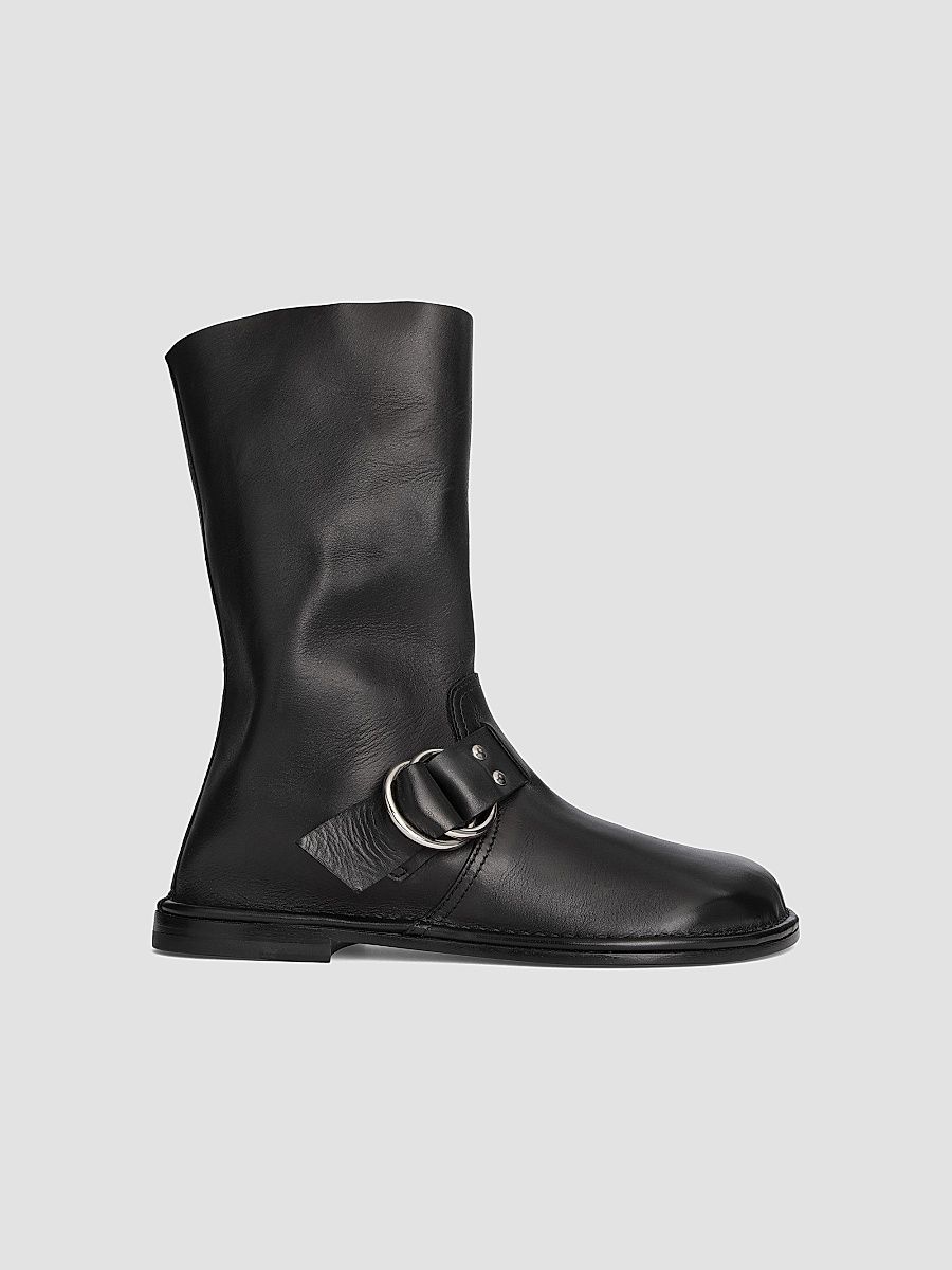 Pierre Hardy Women's Kristen Leather Ankle Boots - Calf Black - Size 6.5