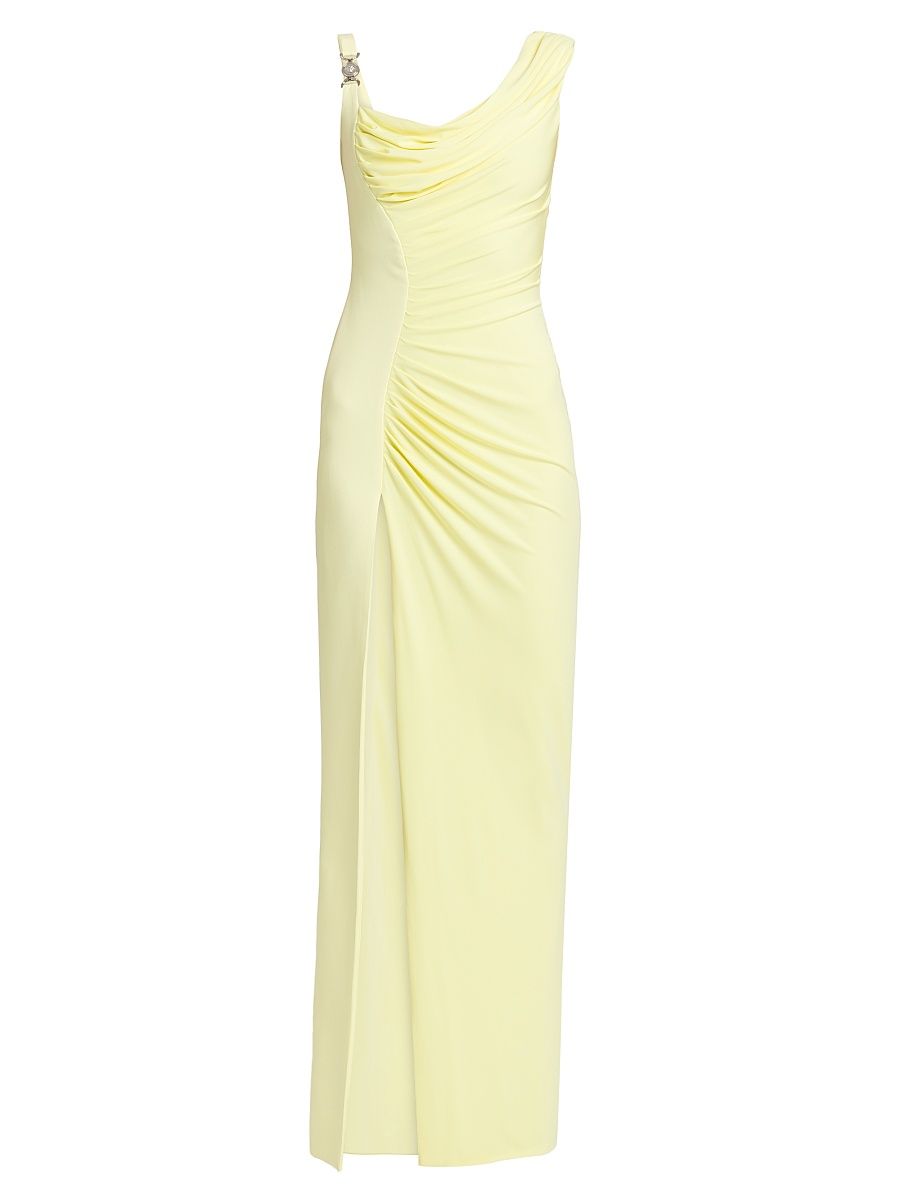 Women's Responsible Stretch Crepe Jersey Gown - Pale Yellow - Size 10