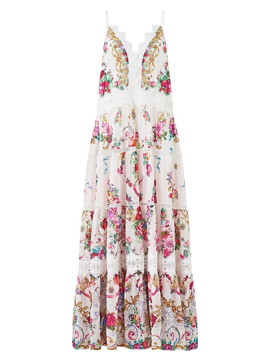 Women's Torero Libertine Cotton-Silk Trapeze Tiered Dress - Torero Libertine - Size XS
