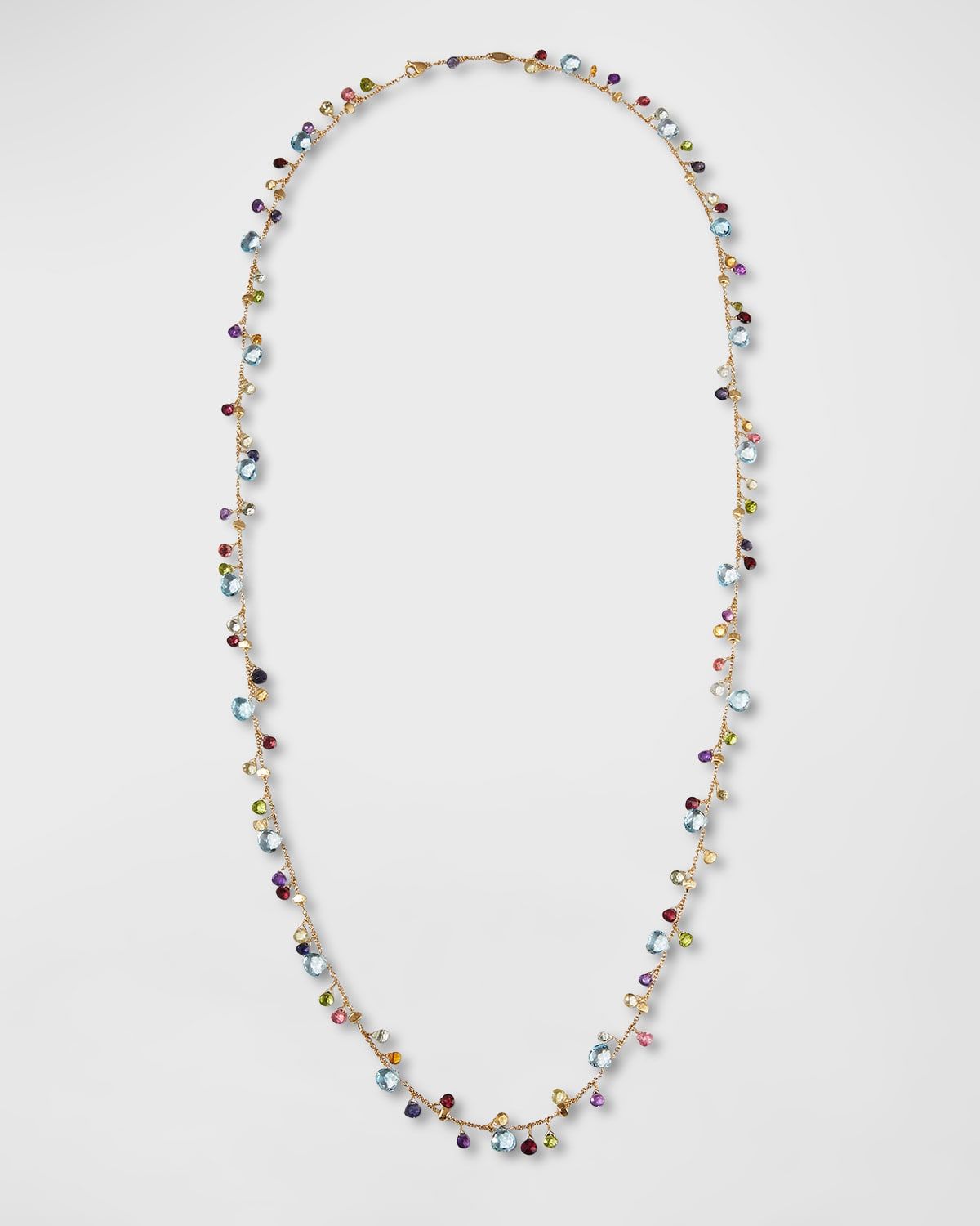 18K Yellow Gold Single-Strand Topaz Paradise Long Necklace, 36"L