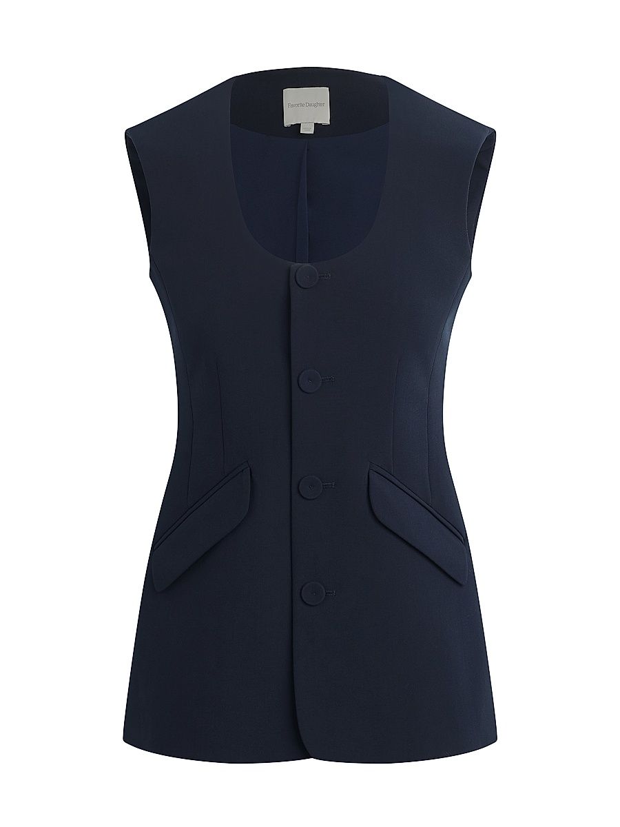 Women's The Diana Vest - Navy - Size Small