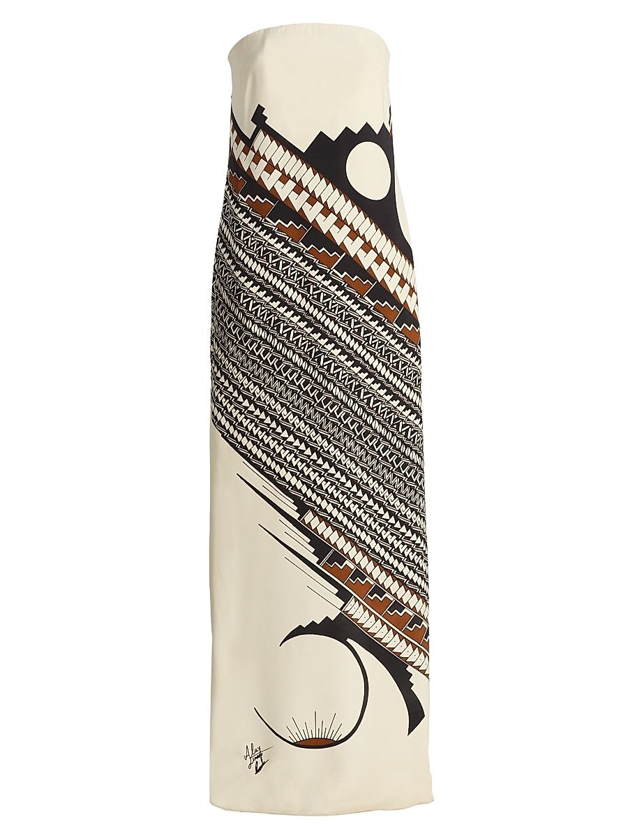 Women's Heirlome x Alex Jurado Geometric Bandeau Maxi Dress - A Jurado Print - Size 8