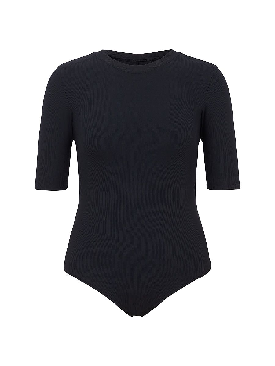 Women's Suit Yourself Rib-Knit Bodysuit - Classic Black - Size XS