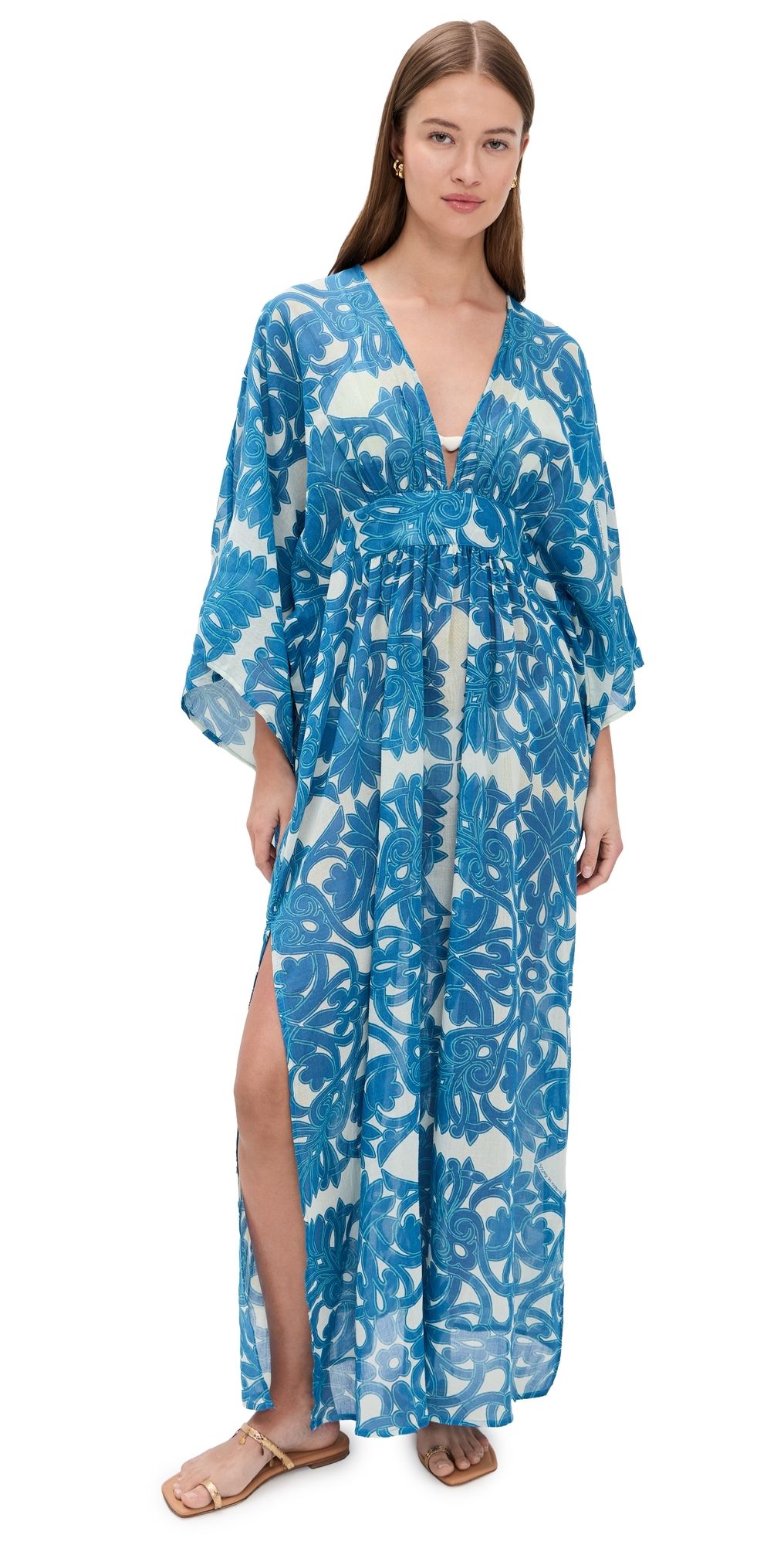 Poupette St Barth Sol Caftan Blue Mantra One Size