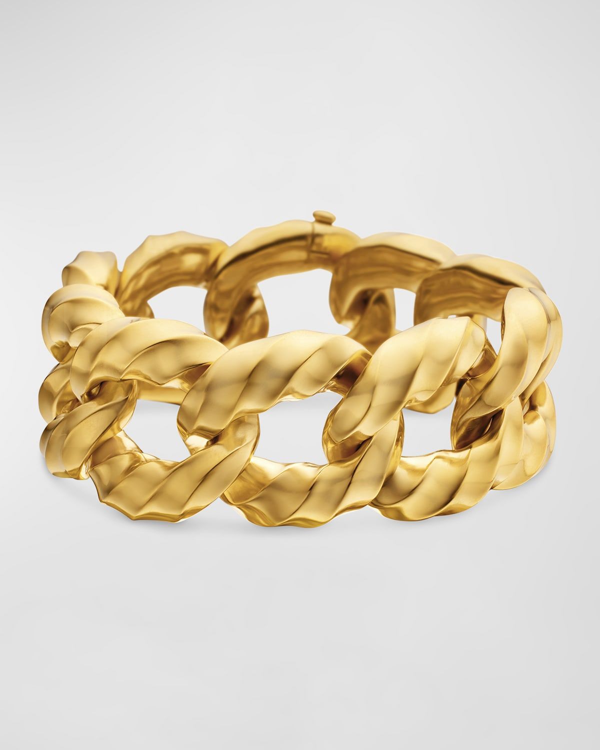 Cable Edge Curb Chain Bracelet in 18K Gold