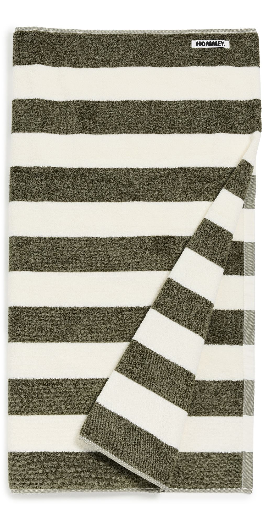 Hommey Beach Towel Matcha Stripes One Size
