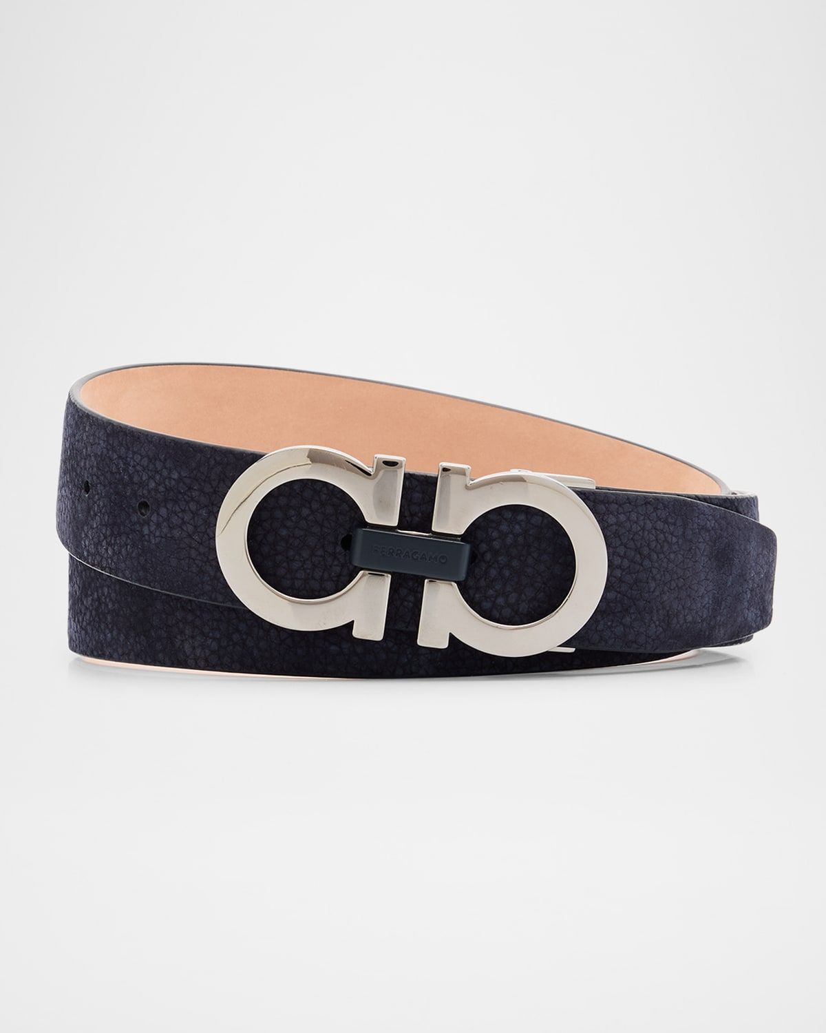 Men & apos;s Gancini Adjustable Suede Belt