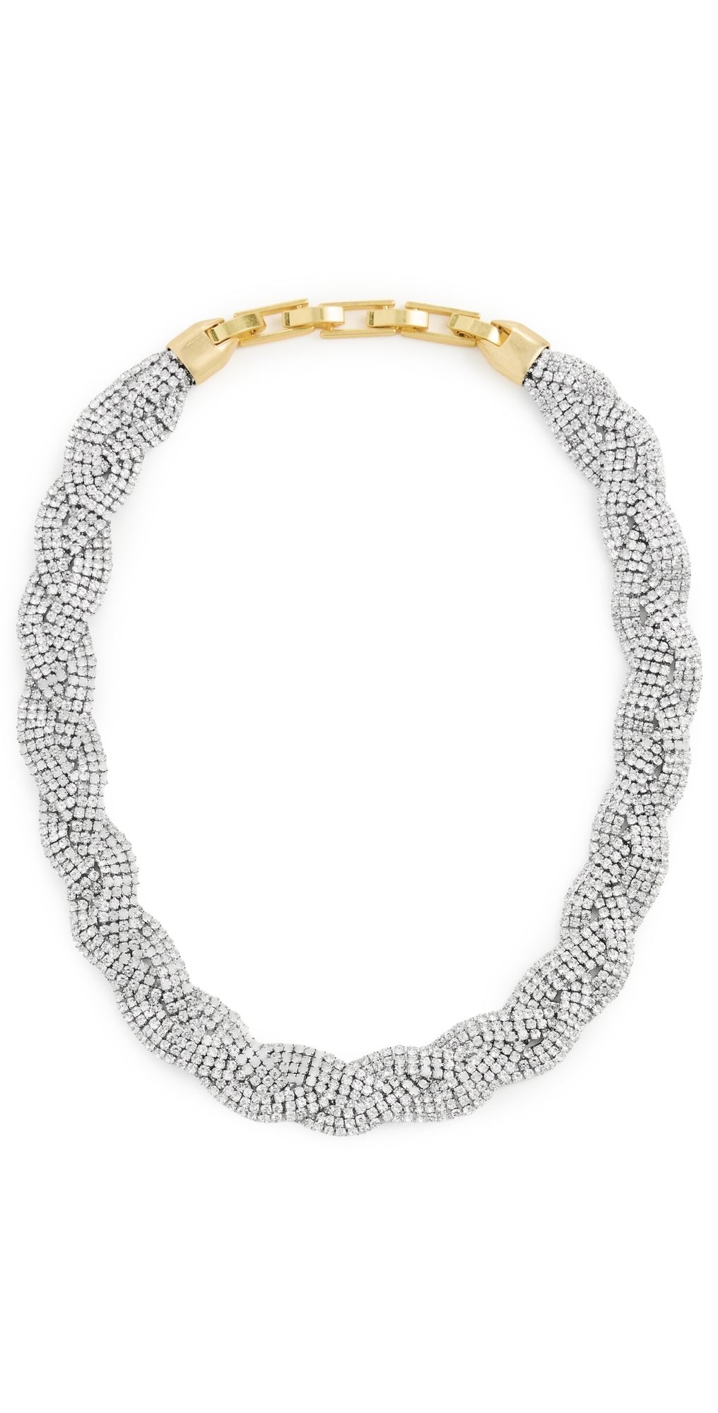 Clare V. Fete Collar Necklace Clear One Size