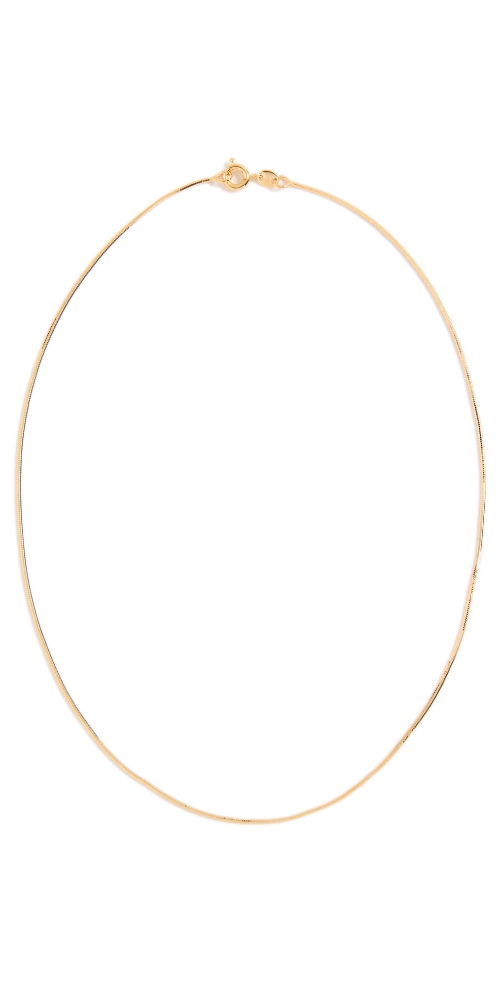 Alexa Leigh Mini Snake Necklace Gold One Size