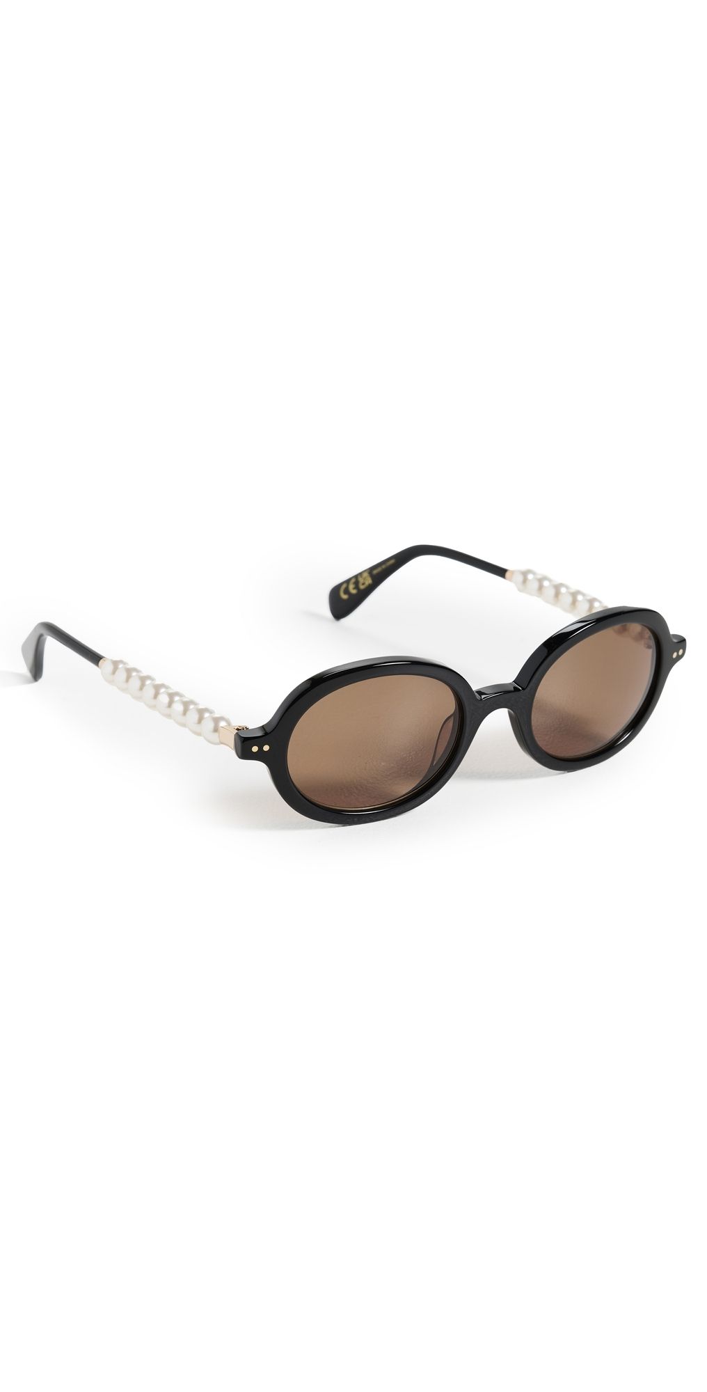 Lele Sadoughi Austin Pearl Sunglasses Jet 001 One Size