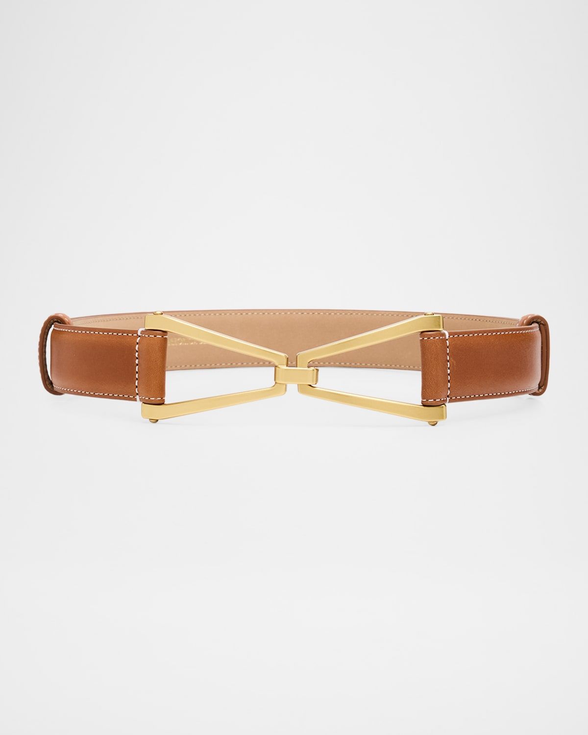 V Leather Belt