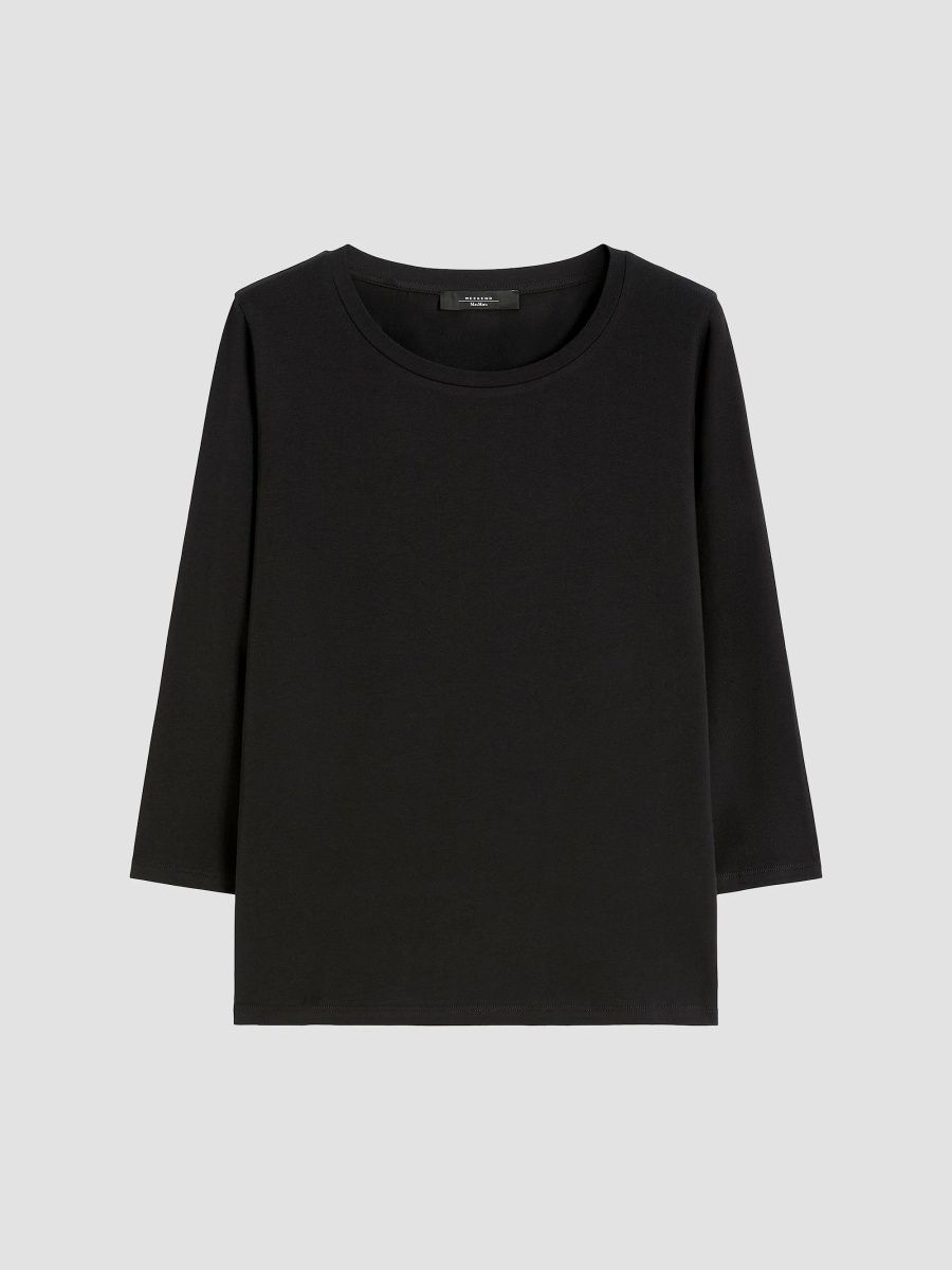 Weekend Max Mara Women's Stretch Cotton T-Shirt - Black - Size XL