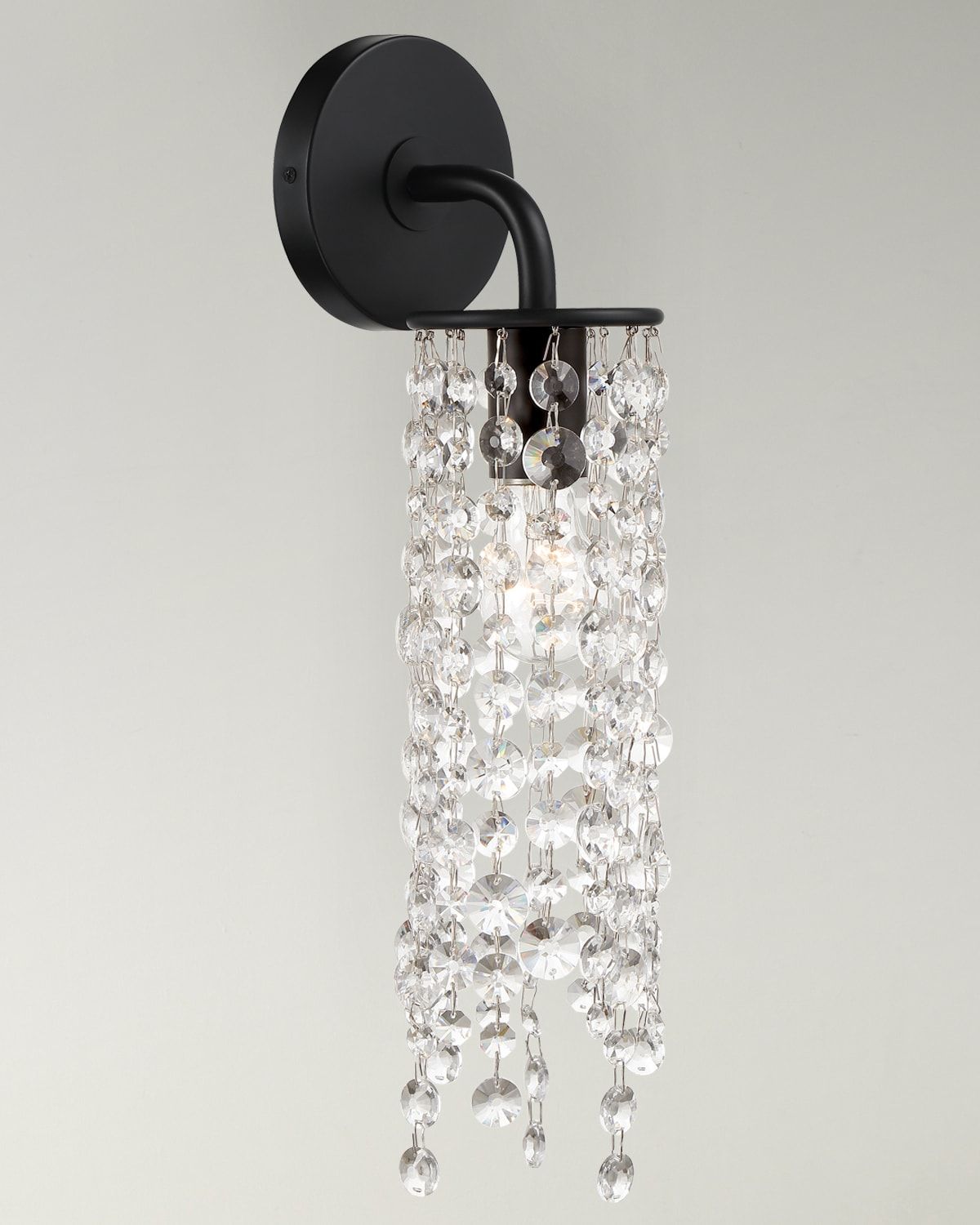 Gabrielle 1-Light Matte Black Wall Mount