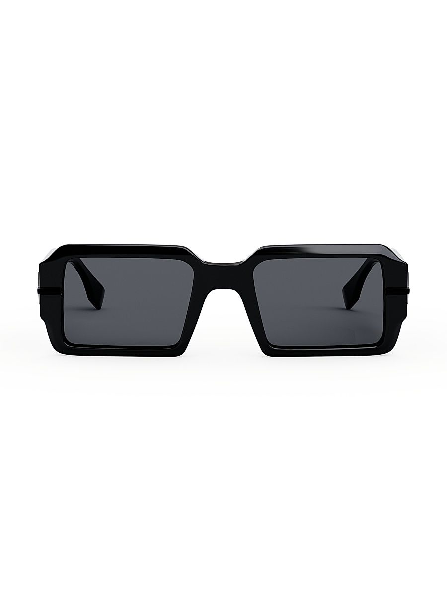 Women's Fendigraphy 52MM Rectangular Sunglasses - Black