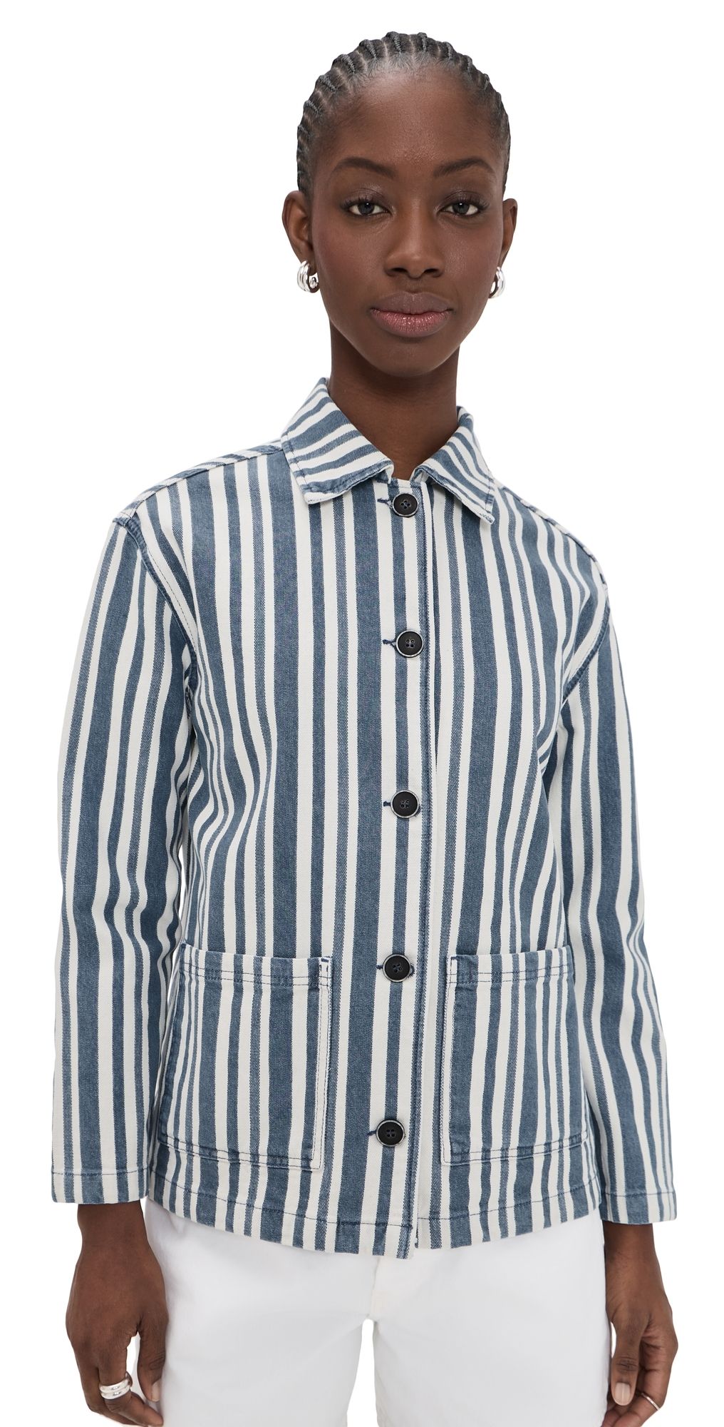 Secular Brea Fisherman Jacket Fisherman Blue Stripe S