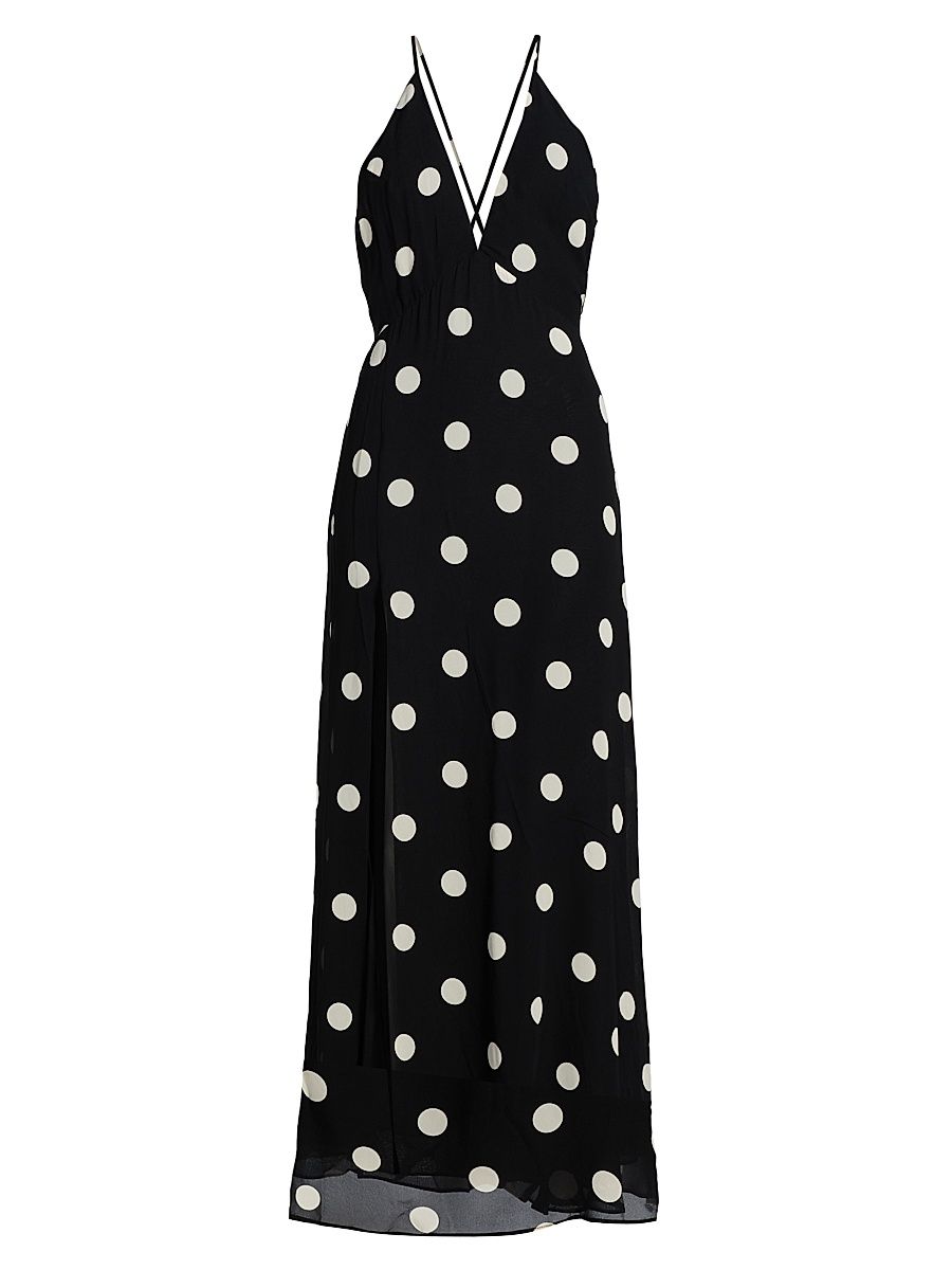 Women's Zani Polka Dot Maxi Dress - Moon Dot - Size 8