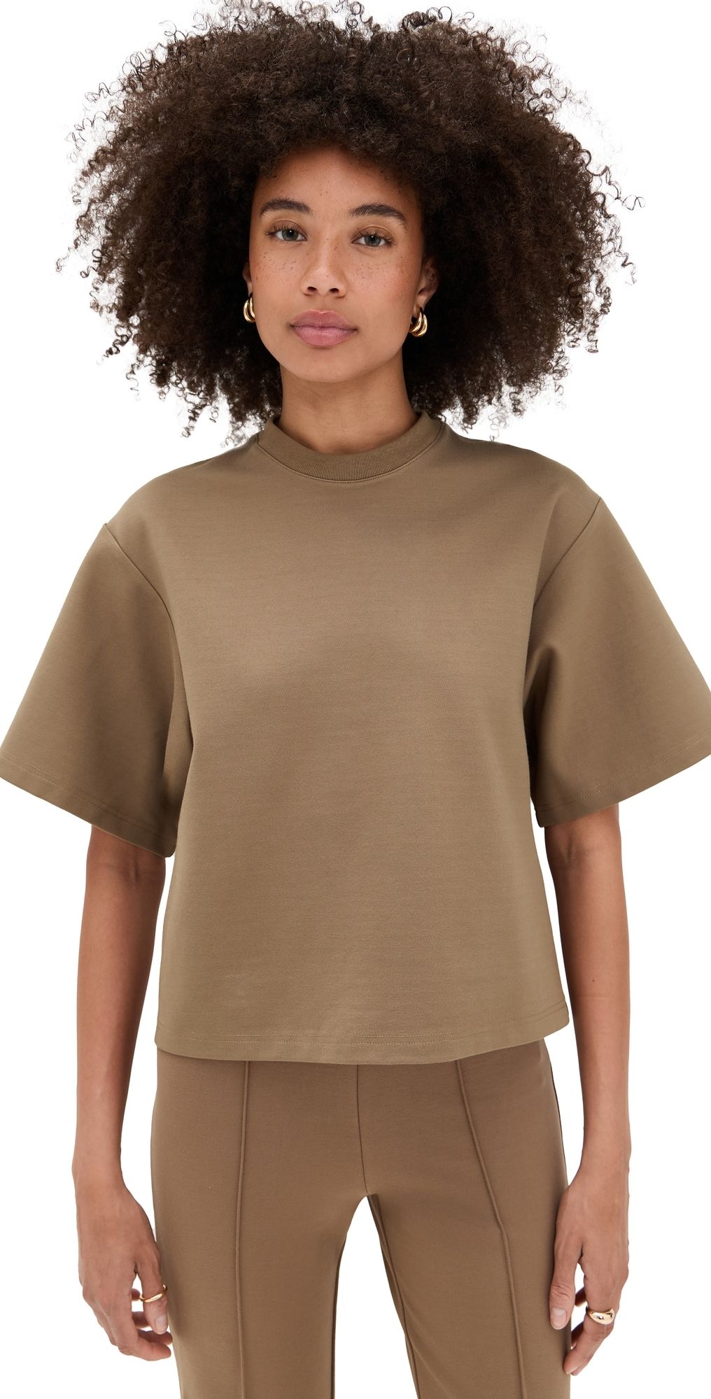 STAUD Casette Top Taupe S