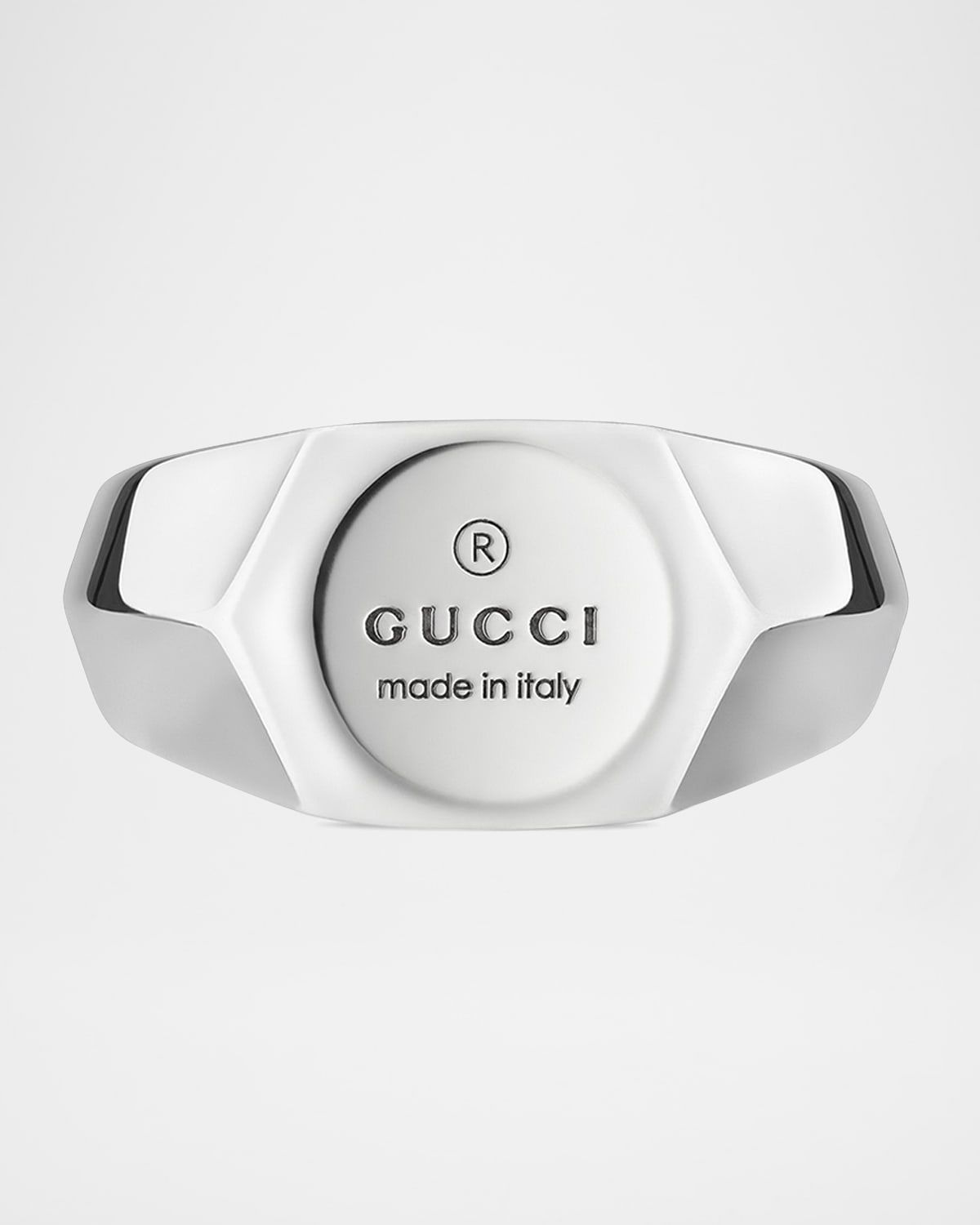 Men & apos;s Gucci Trademark Ring, 10mm