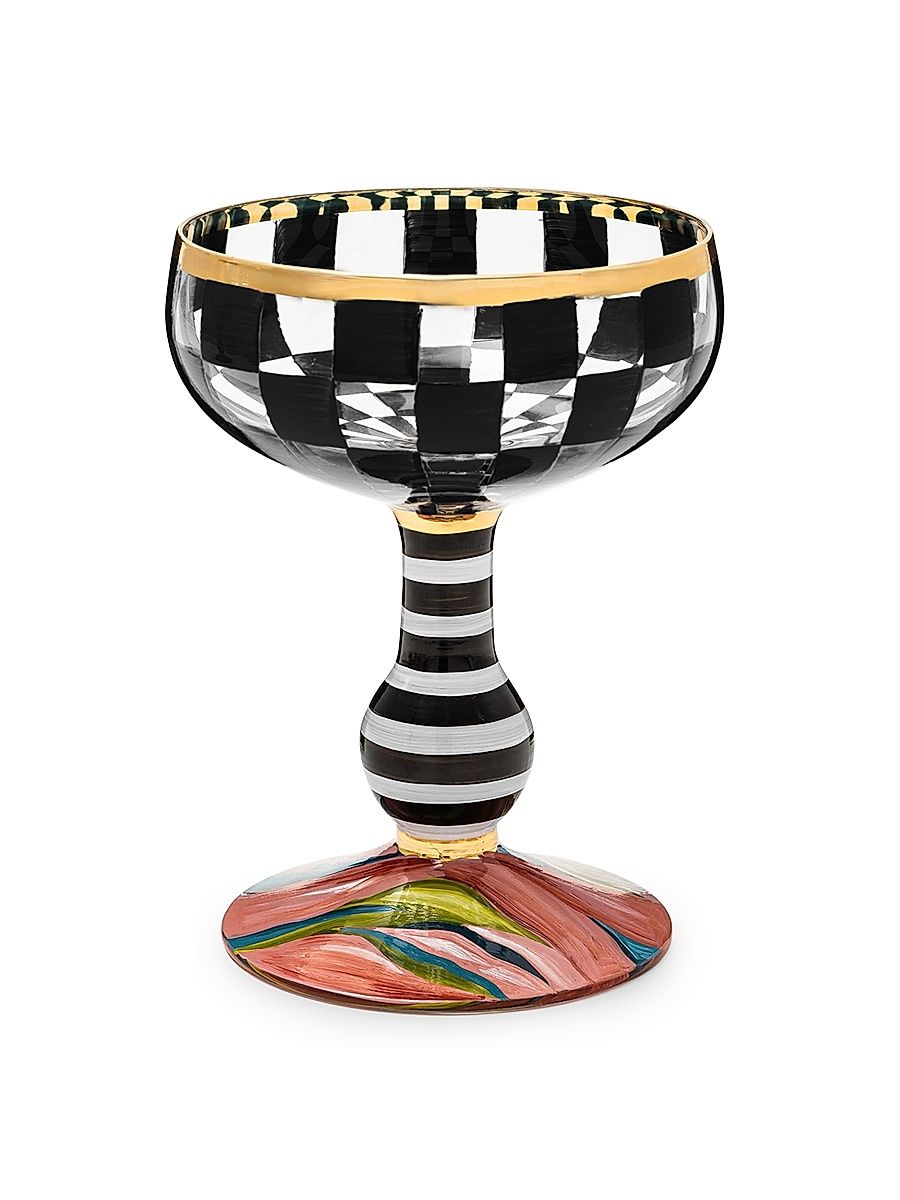 Carnival Black Coupe Glass
