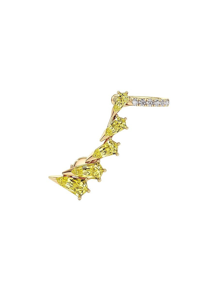 Women's Phoenix 18K Yellow Gold & 1.36 TCW Lab-Grown Diamond Ear Cuff - Yellow Gold