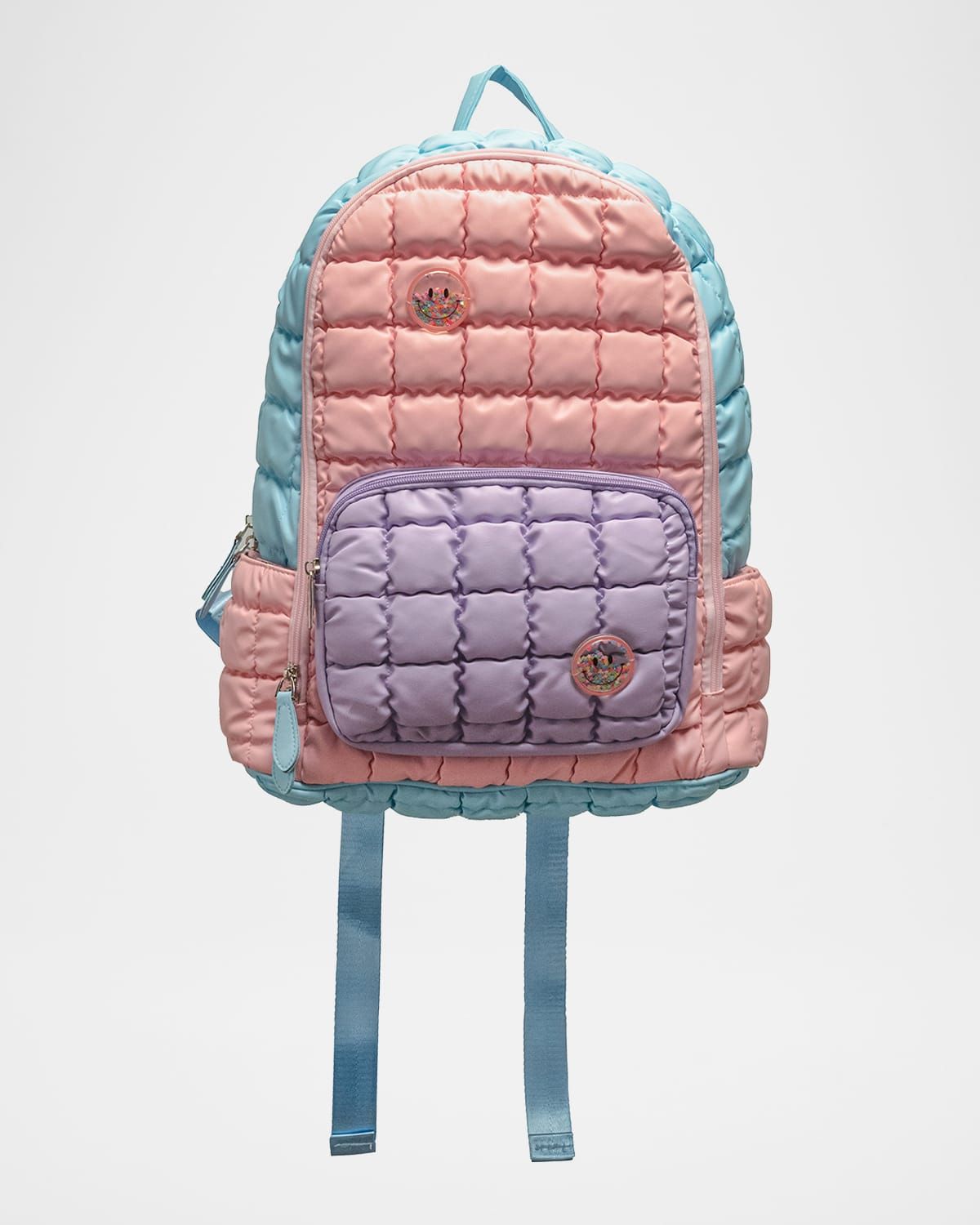 Kid & apos;s Smiley Confetti Charm Puffy Quilted Backpack