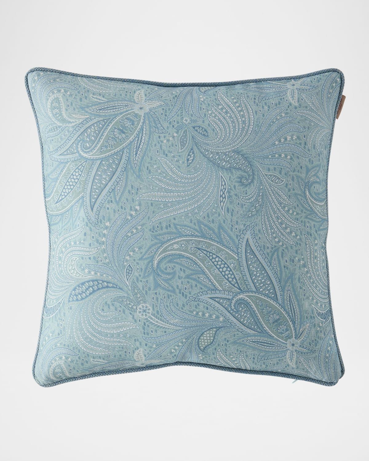 Calathea Embroidered Reversible Decorative Pillow