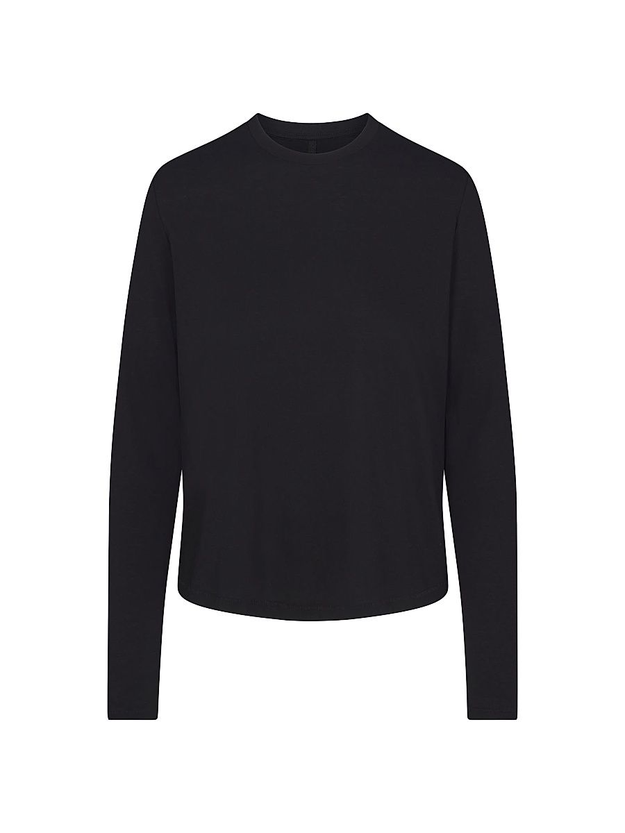 Women's Relaxed Tees Long-Sleeve T-Shirt - Onyx - Size XS