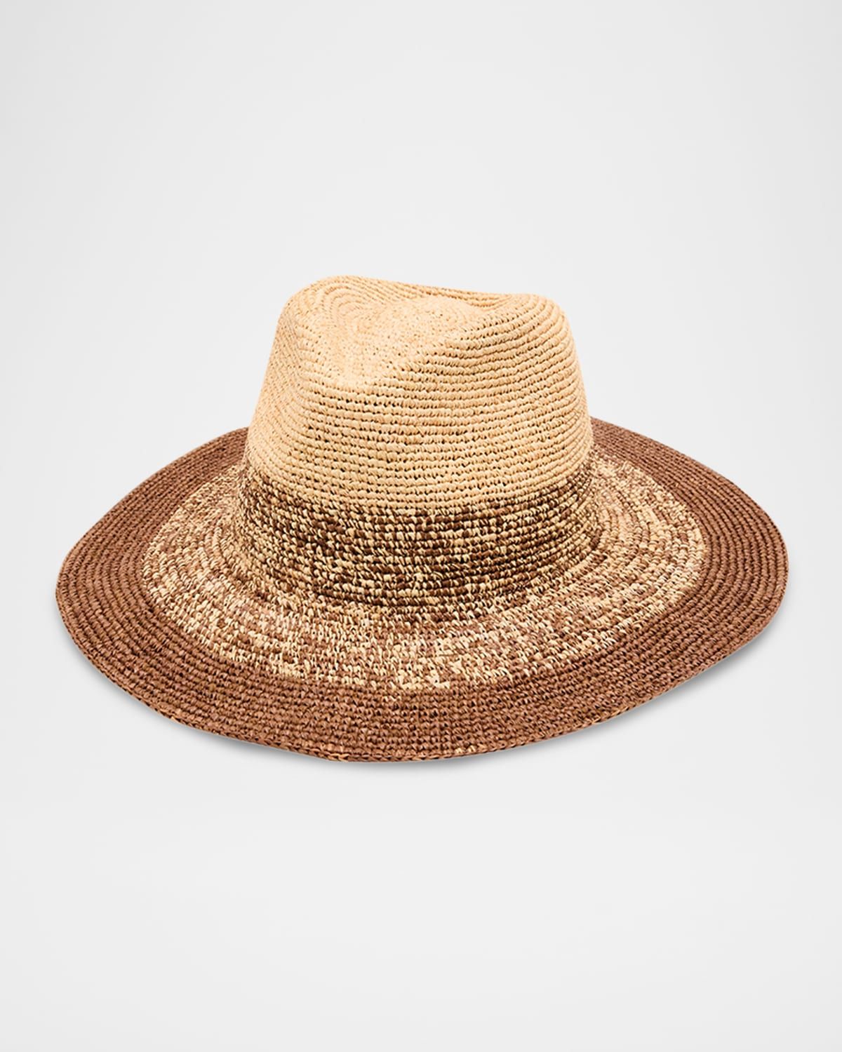 Lourdes Ombré Raffia Hat