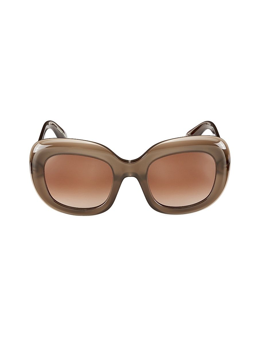 Women's Jesson 52MM Square Sunglasses - Taupe Gradient