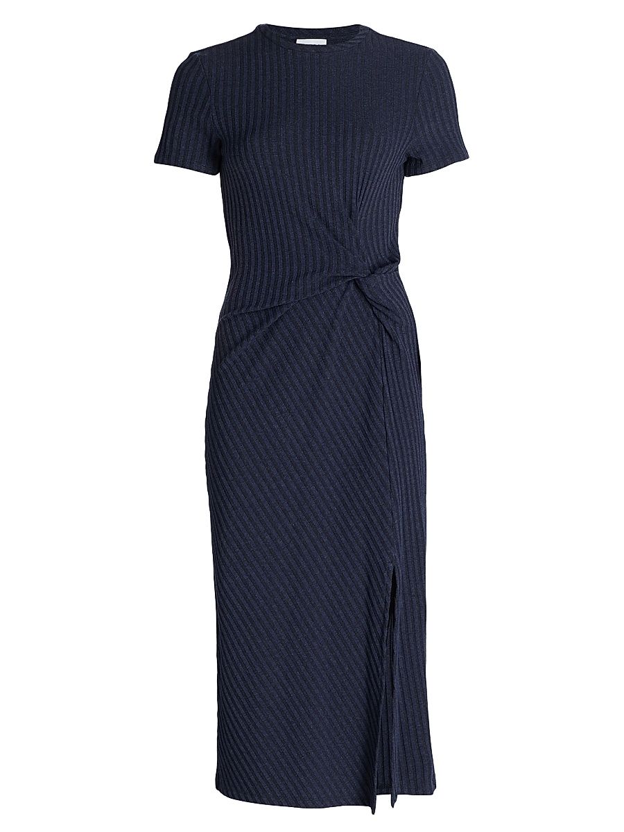 Women's Flint Ribbed Midi-Dress - Maritime Blue - Size XL