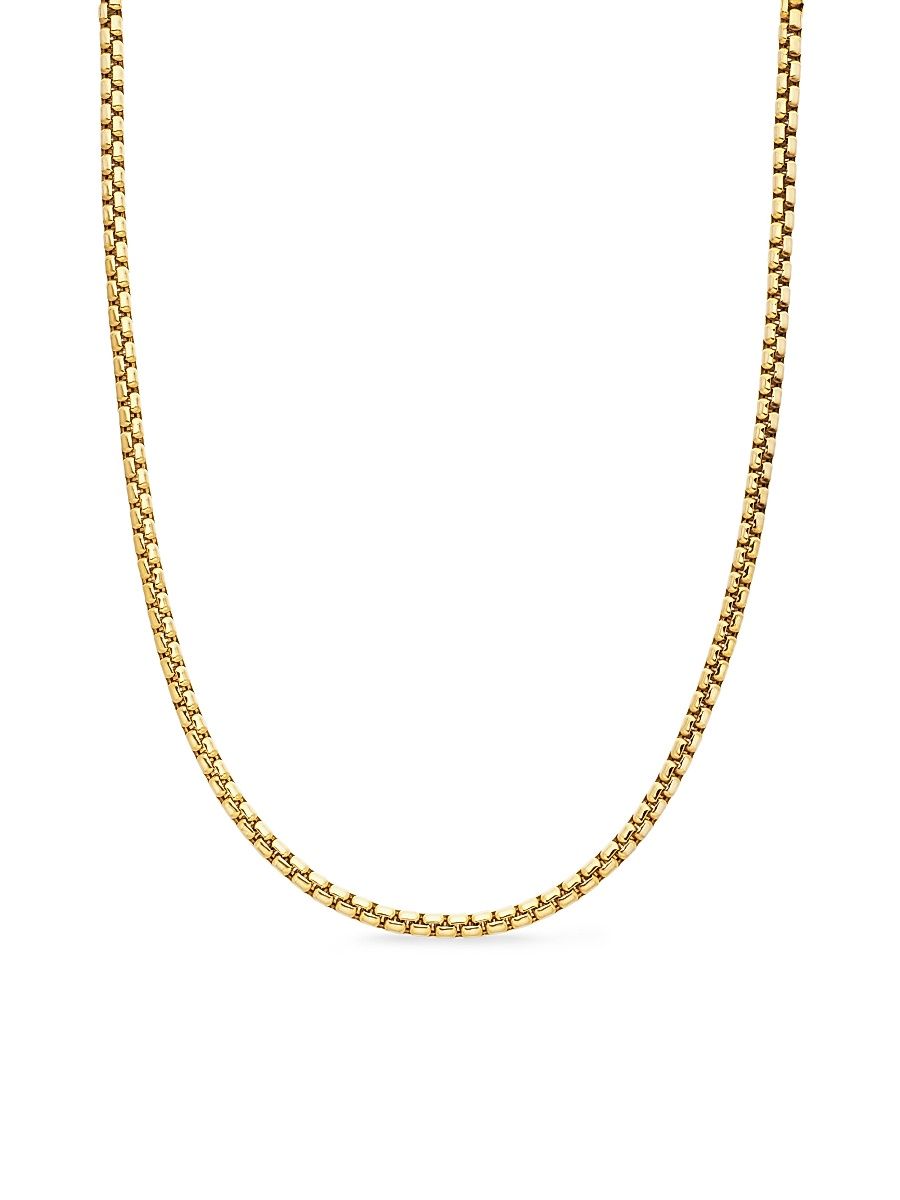 Men's Chain Collection 18K Gold Necklace - Gold - Size 26
