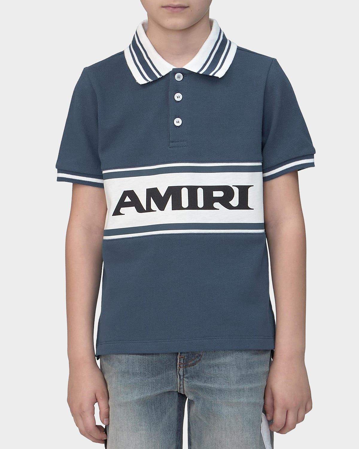 Boy & apos;s Amiri Sport Short-Sleeve Polo Shirt, Size 4-12