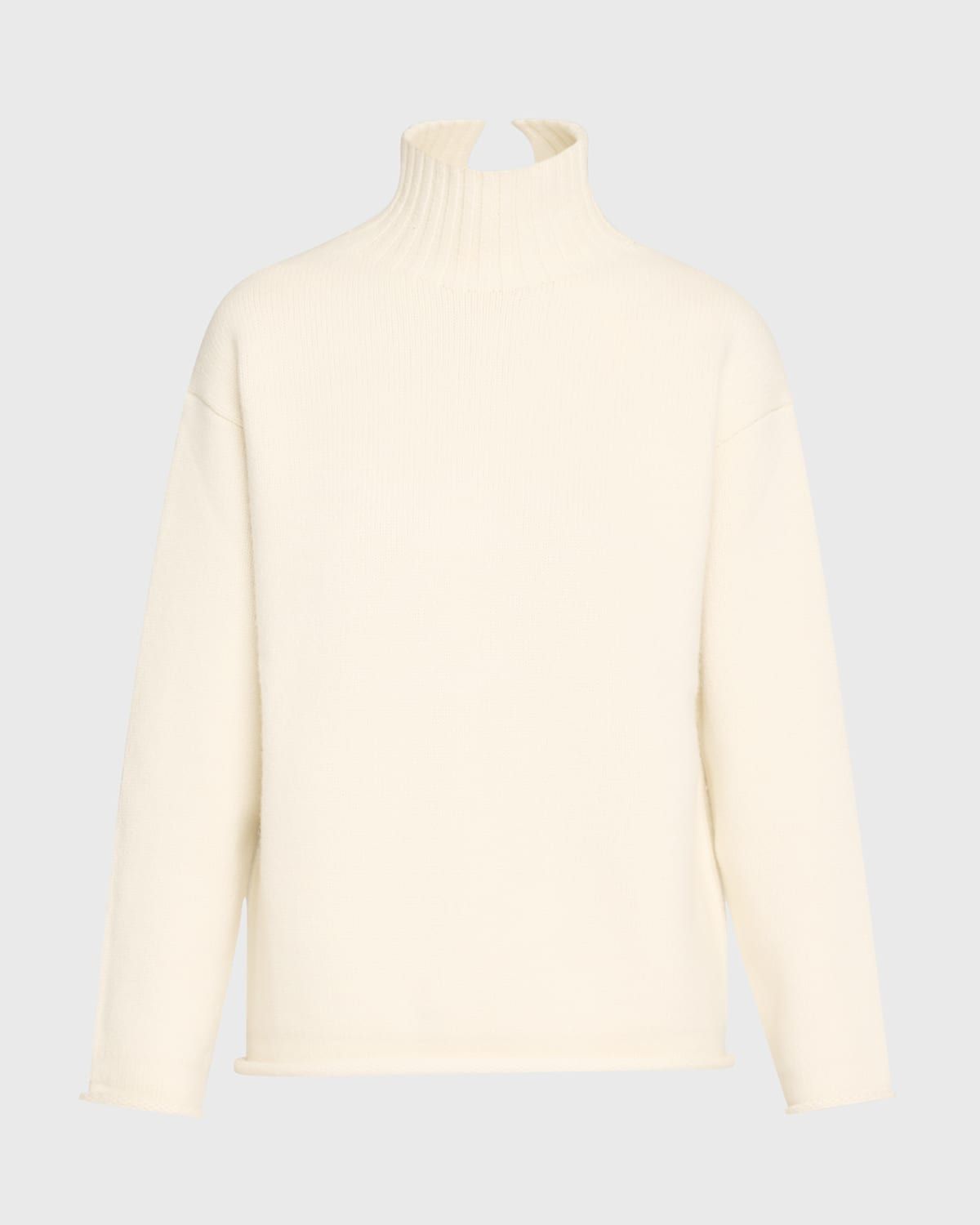 Turtleneck Textured Cashmere Sweater