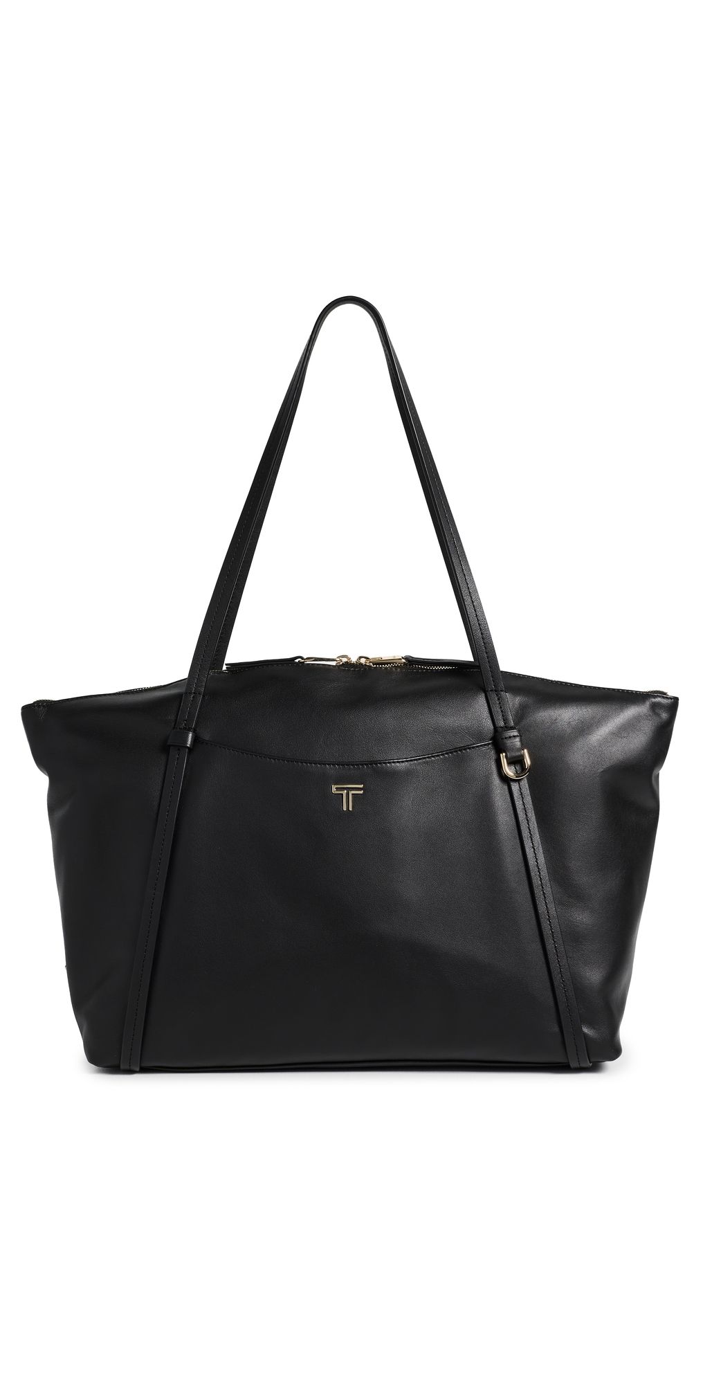 TUMI Q Tote Black/Light Gold One Size