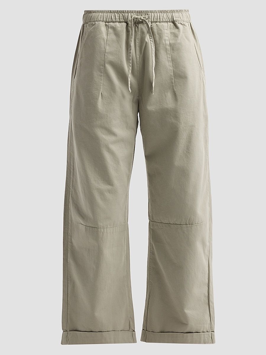 Women's Mara Cotton Sateen Wide-Leg Pants - Soft Sage - Size 30