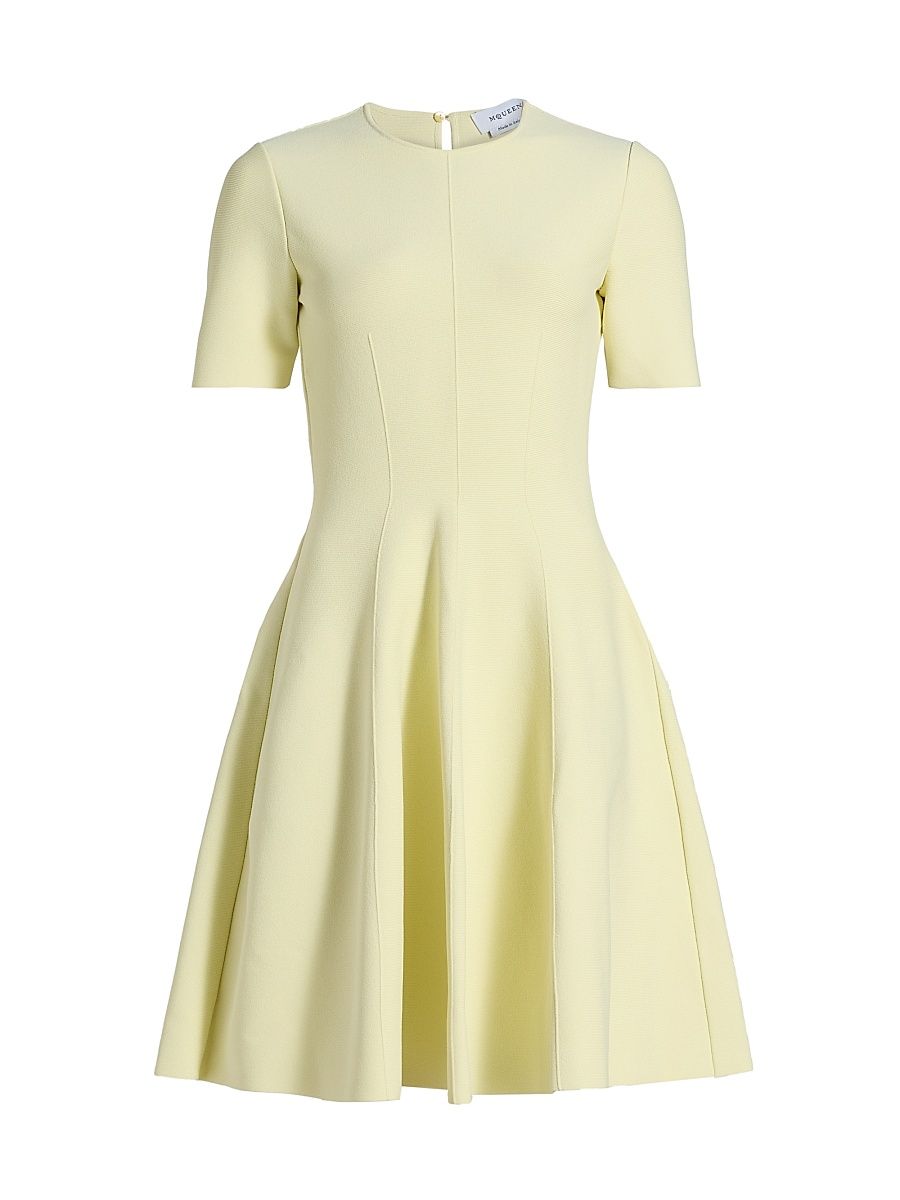 Women's Volume Seam Minidress - Pear - Size Large