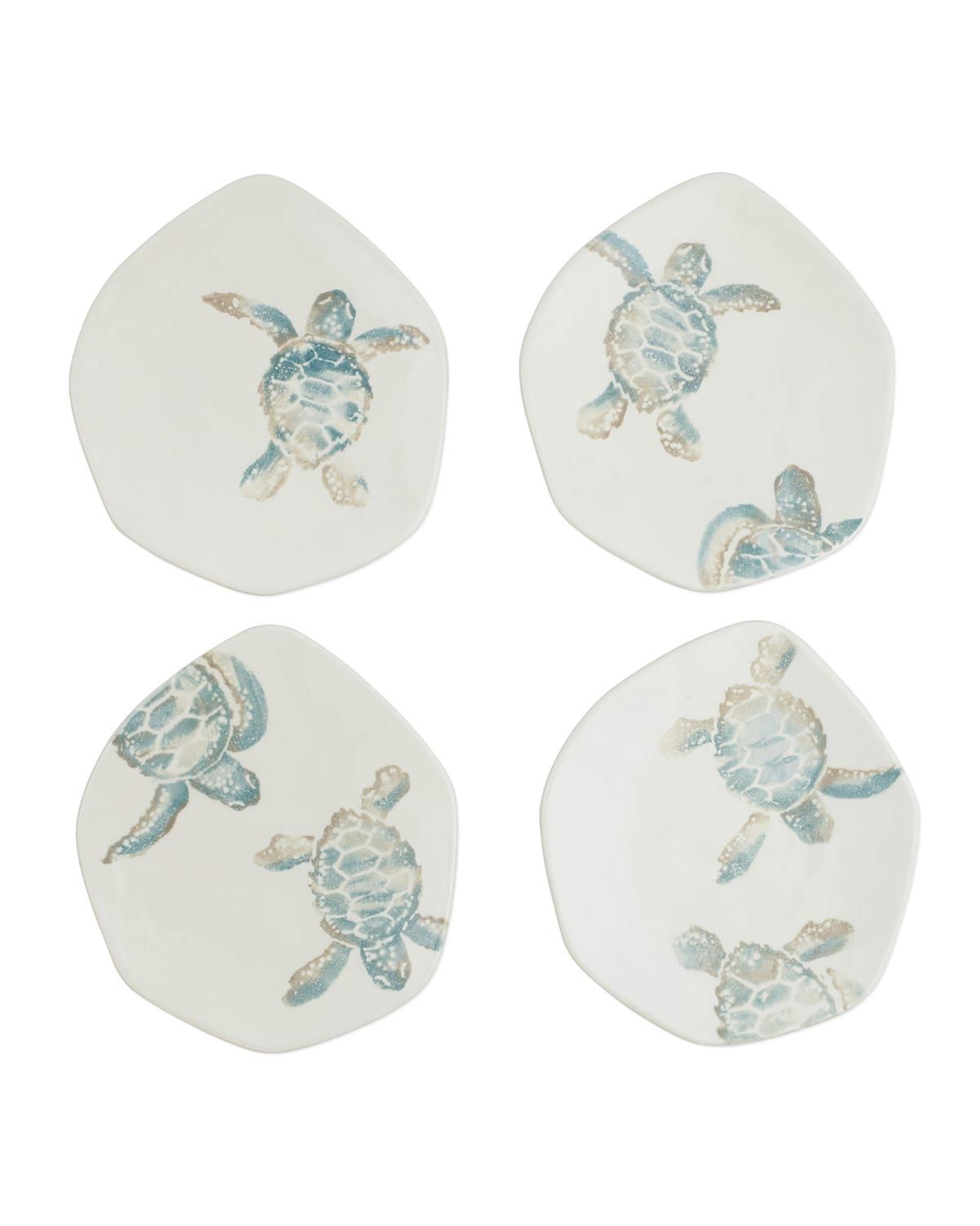 Tartaruga Assorted Salad Plates - Set of 4