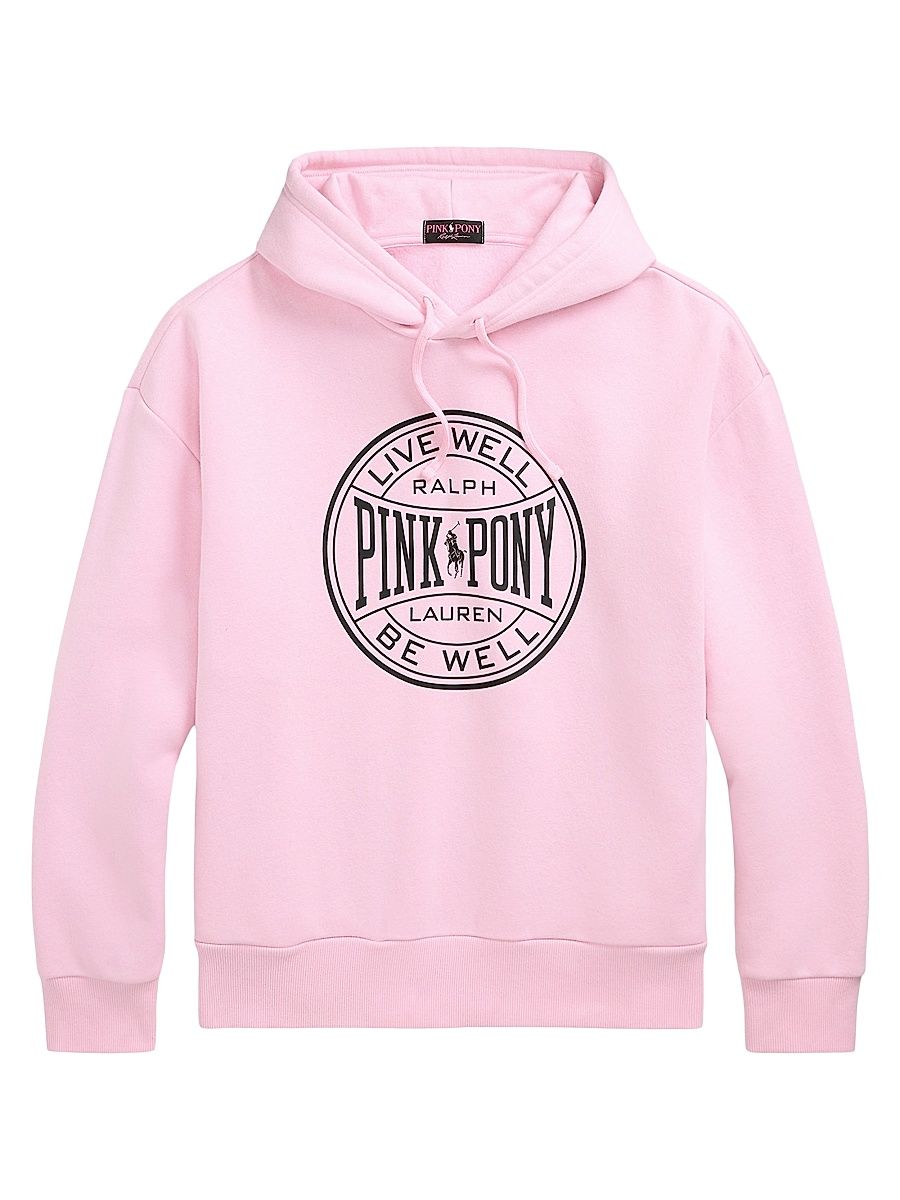 Men's Pink Pony Tech Fleece Hoodie - Course Pink - Size XXL