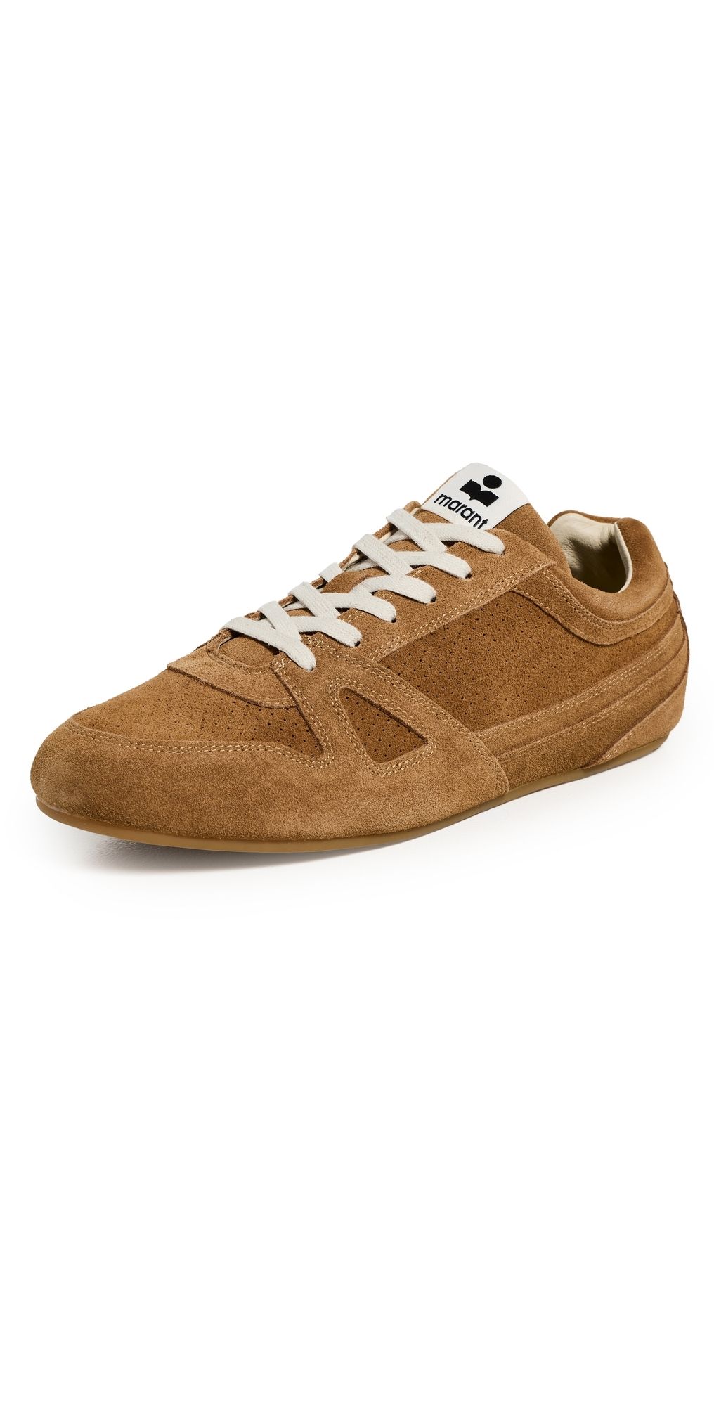Isabel Marant Sennyh Suede Low Sneakers Cognac 40