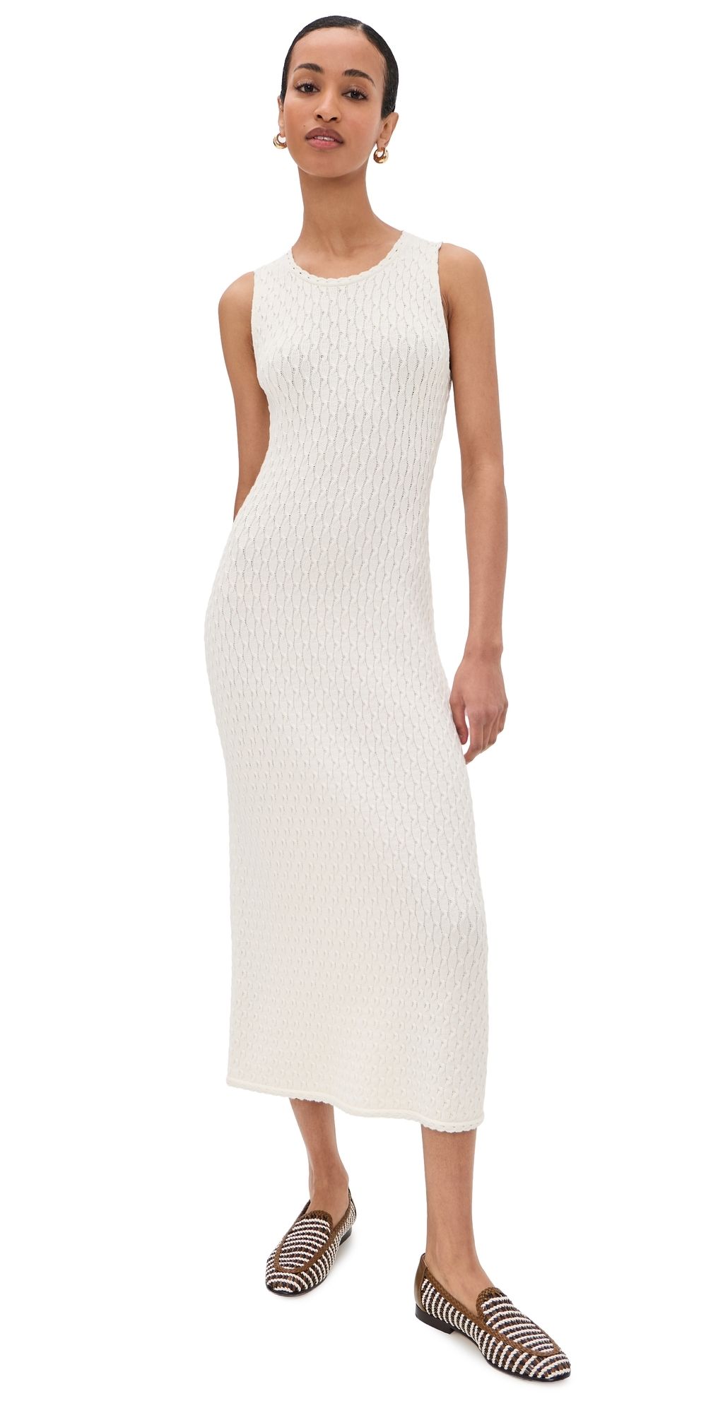Theory Textured Dress Ivory S