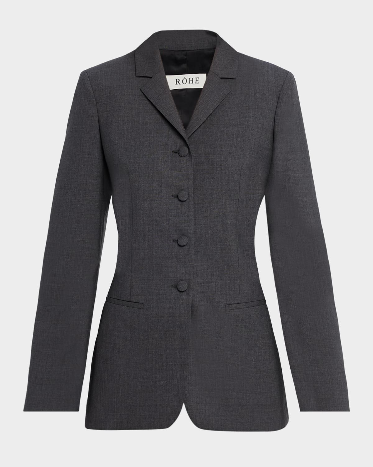 Fitted Wool Blazer