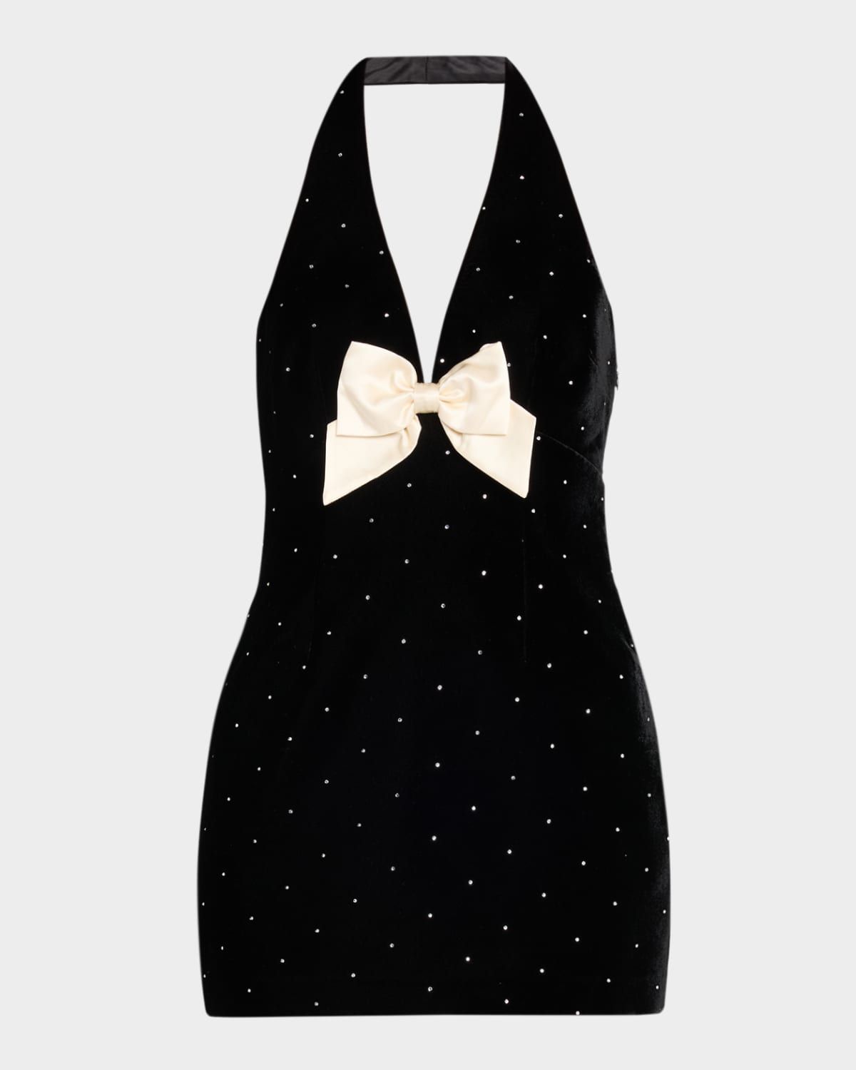 Kathy Velvet Halter Mini Dress