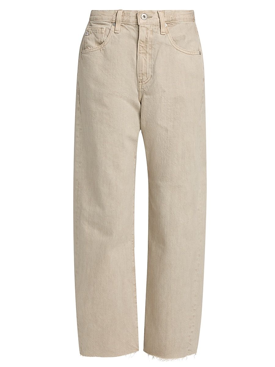 Women's Hattie Crop Barrel Jeans - Sulfur Light Taupe - Size 31