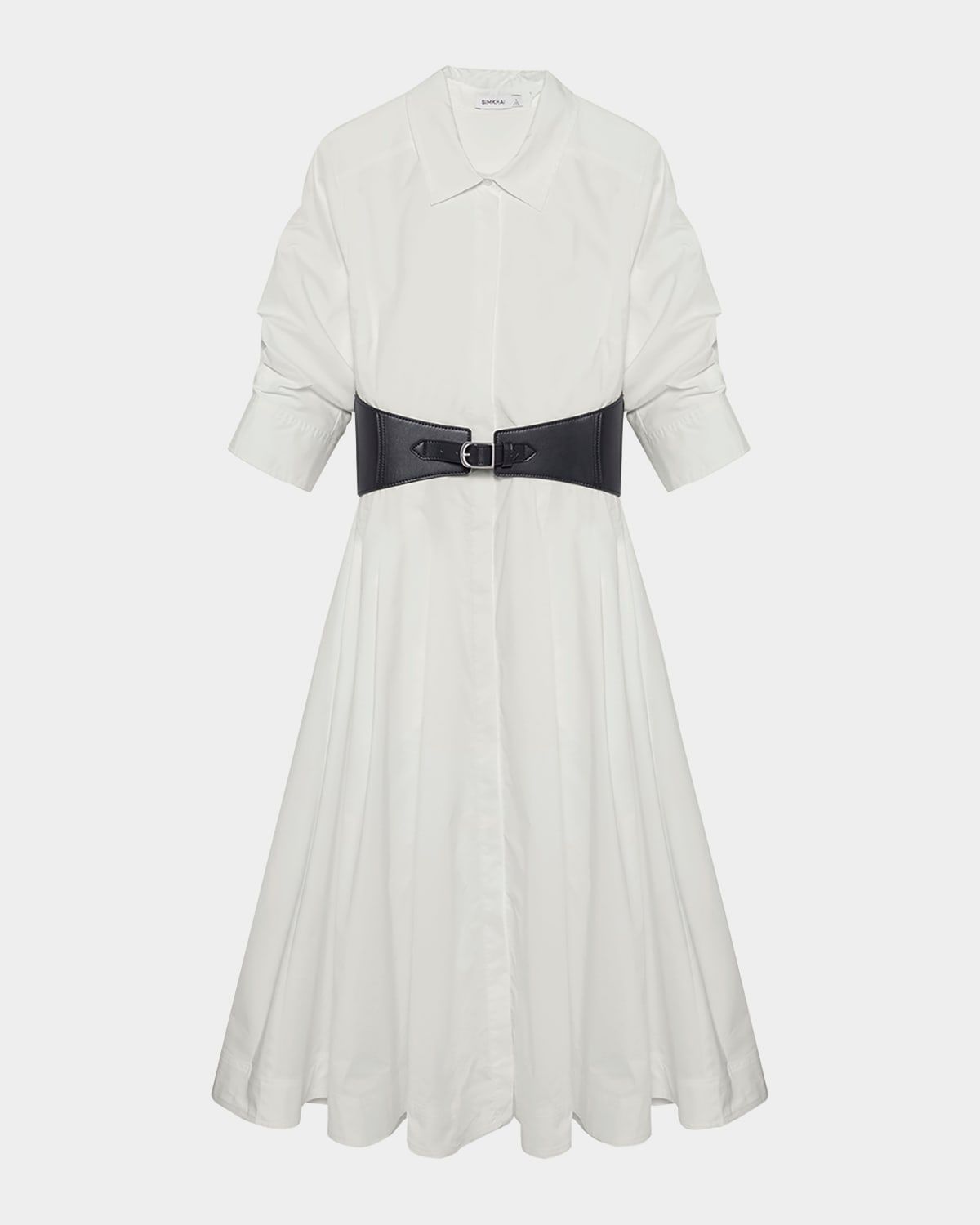 Olson Belted Midi Shirtdress