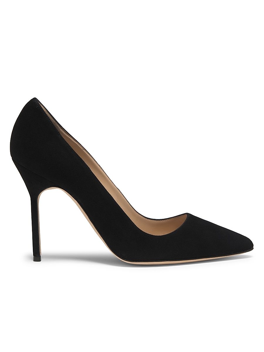 Women's BB 105MM Suede Pumps - Black - Size 10