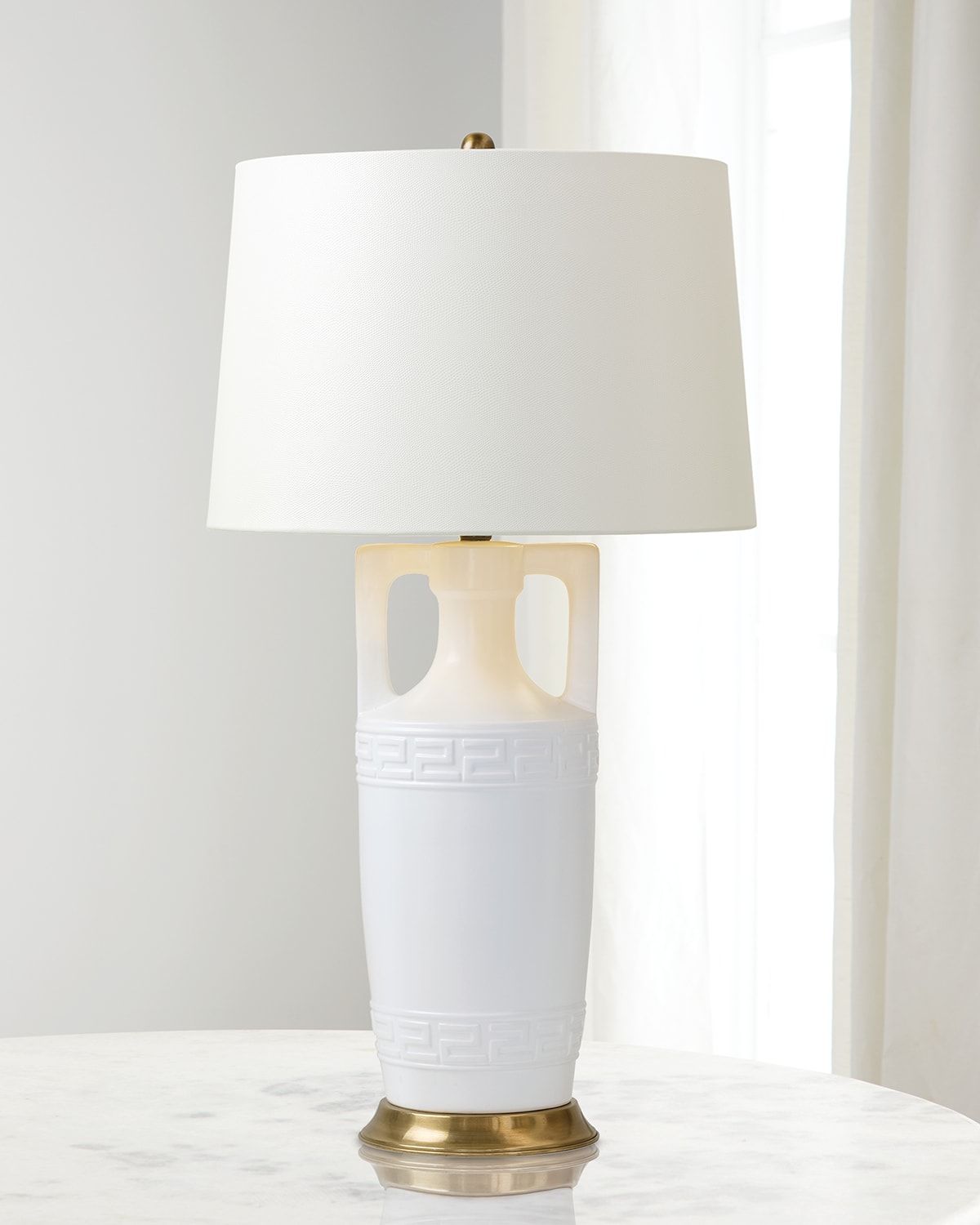 Regency White Table Lamp