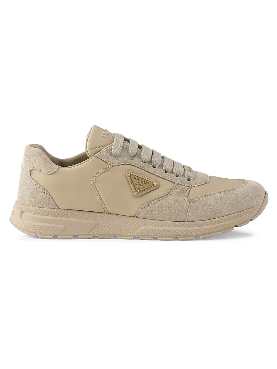 Women's Prax 2.0 Nylon and Suede Sneakers - Beige Khaki - Size 11