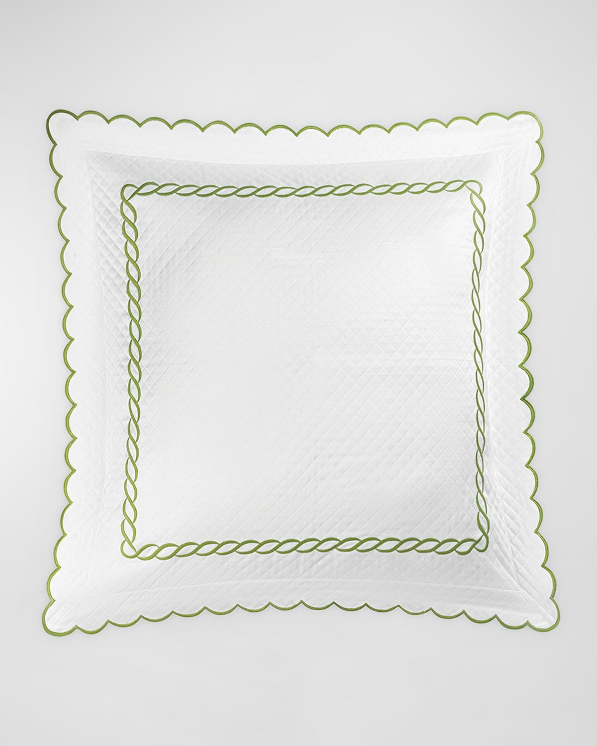 Classic Chain Scallop Matelasse Euro Sham