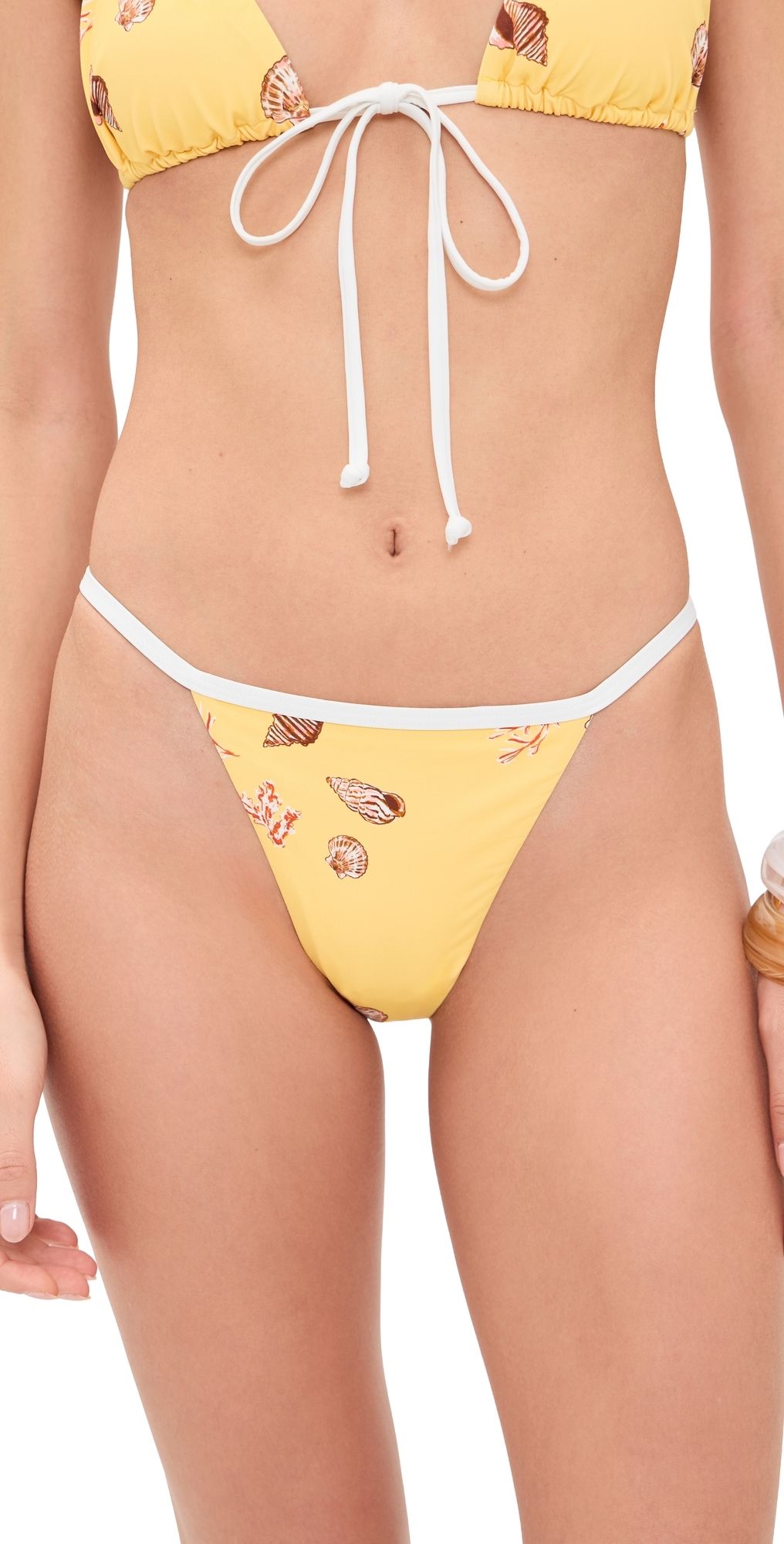 MINKPINK Marisol Bikini Bottoms Butter Seashells S