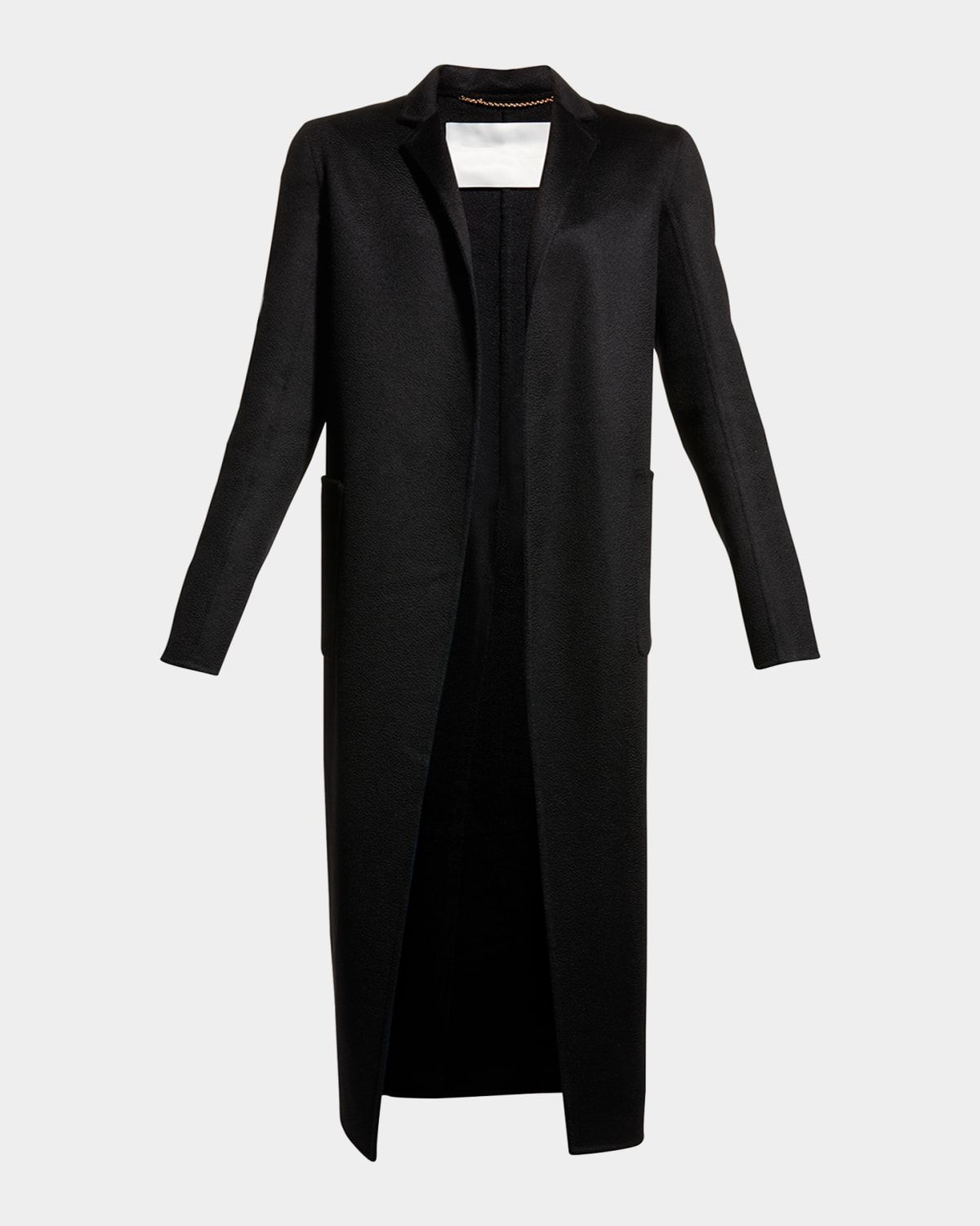 Zibelline Open-Front Cashmere Midi Coat